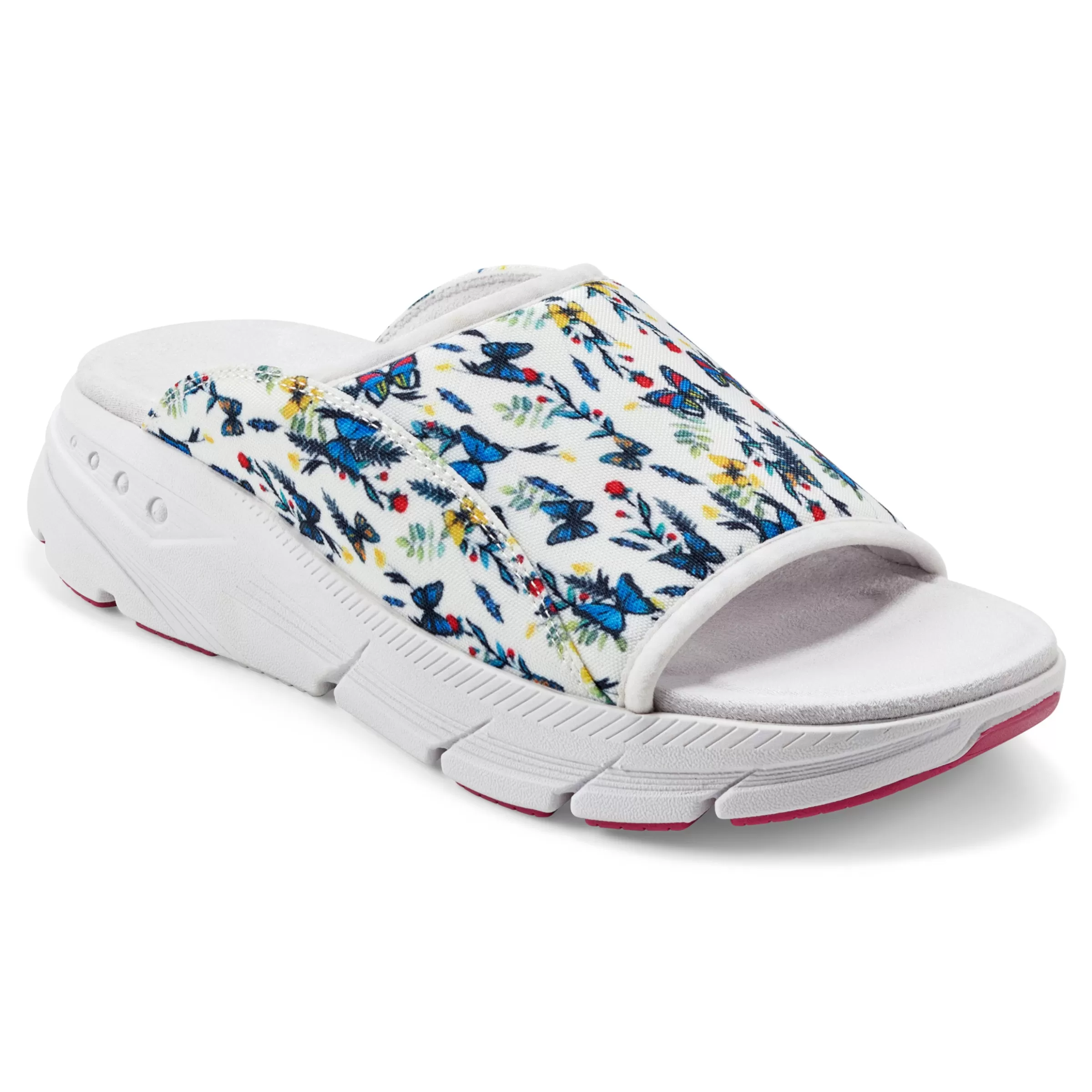 eMove | Sport-Easy Spirit Maria EMOVE Slip On Walking Sandals White Multi Butterfly Floral