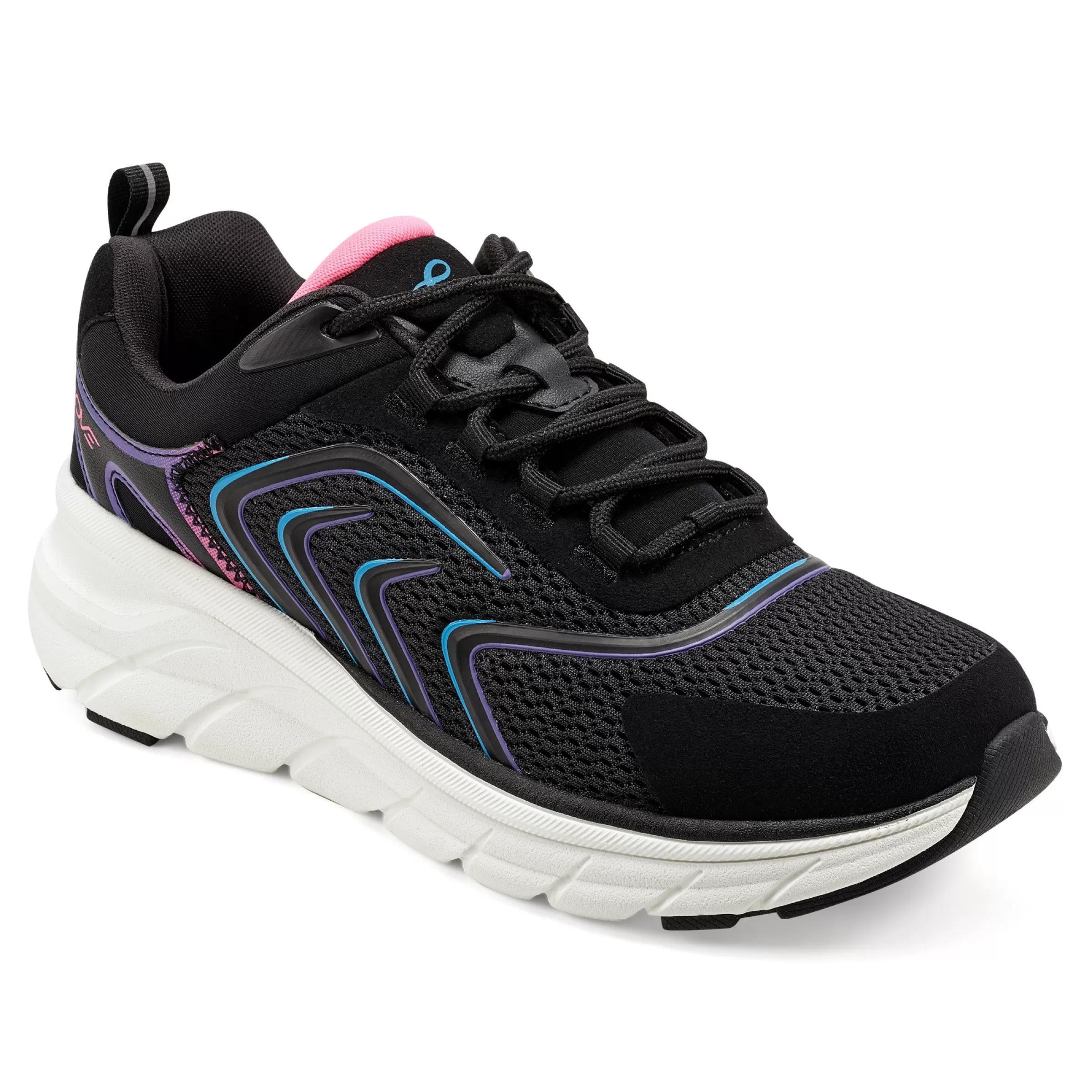 eMove | Sneakers-Easy Spirit Marliss EMOVE Walking Shoes Black/Pink Multi