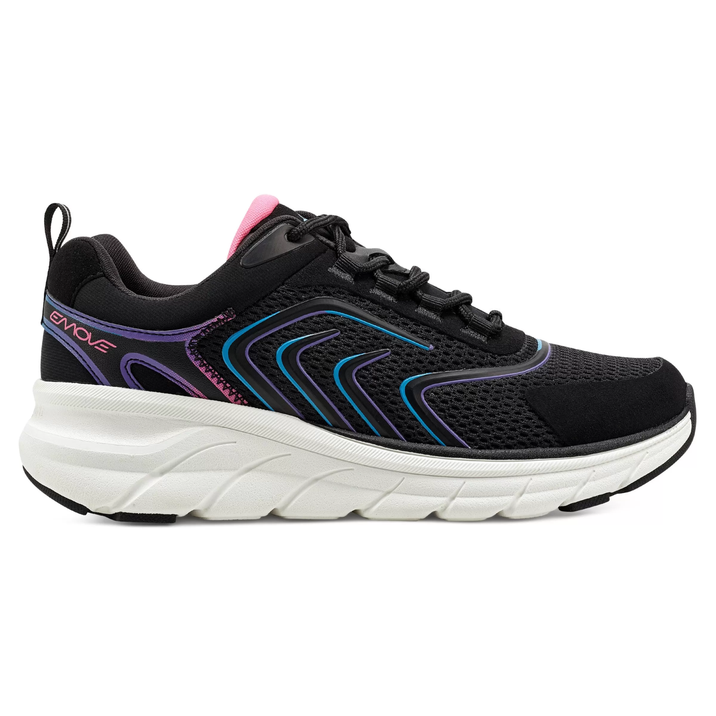 eMove | Sneakers-Easy Spirit Marliss EMOVE Walking Shoes Black/Pink Multi