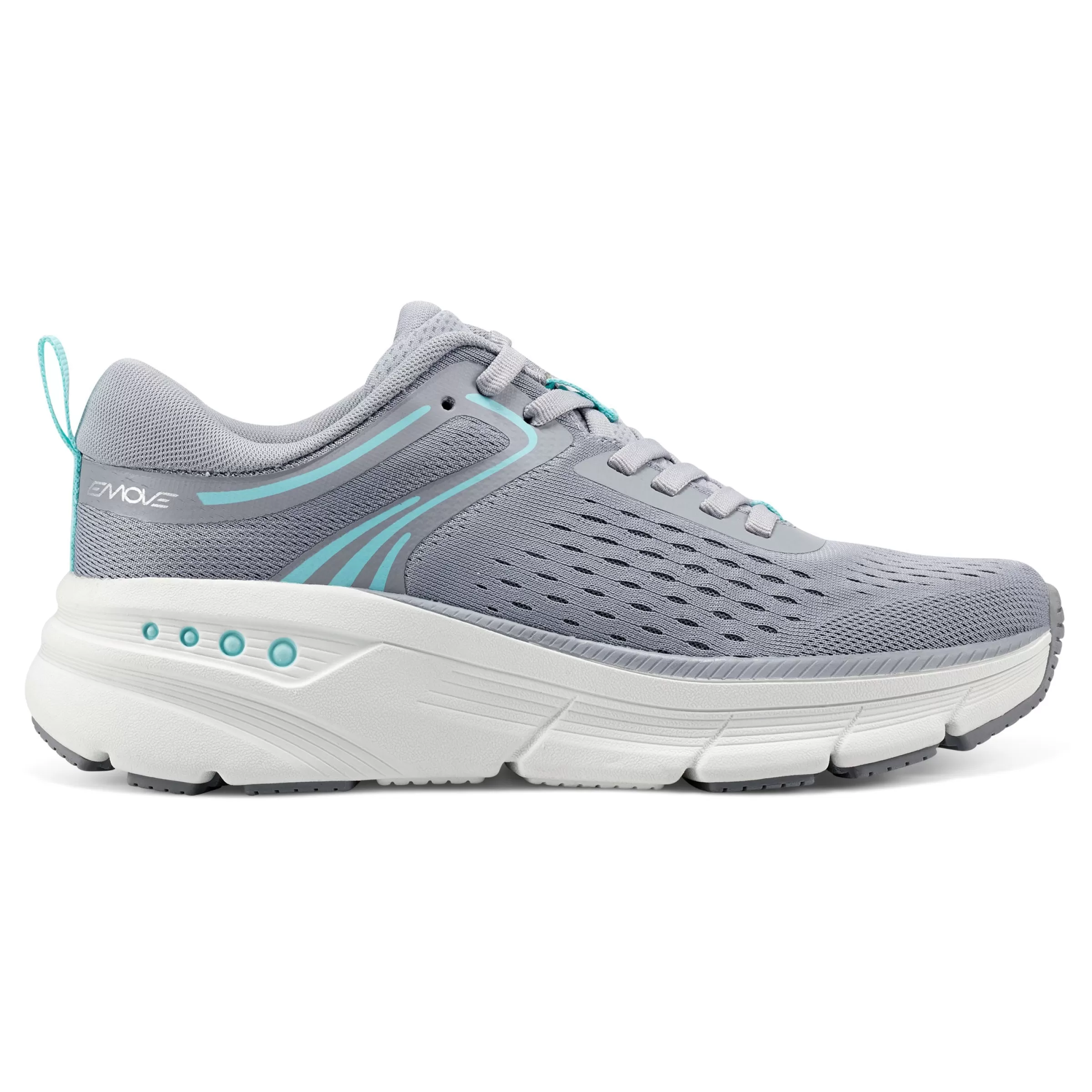 eMove | Sneakers-Easy Spirit Maxine EMOVE Walking Shoes Grey Mesh Multi