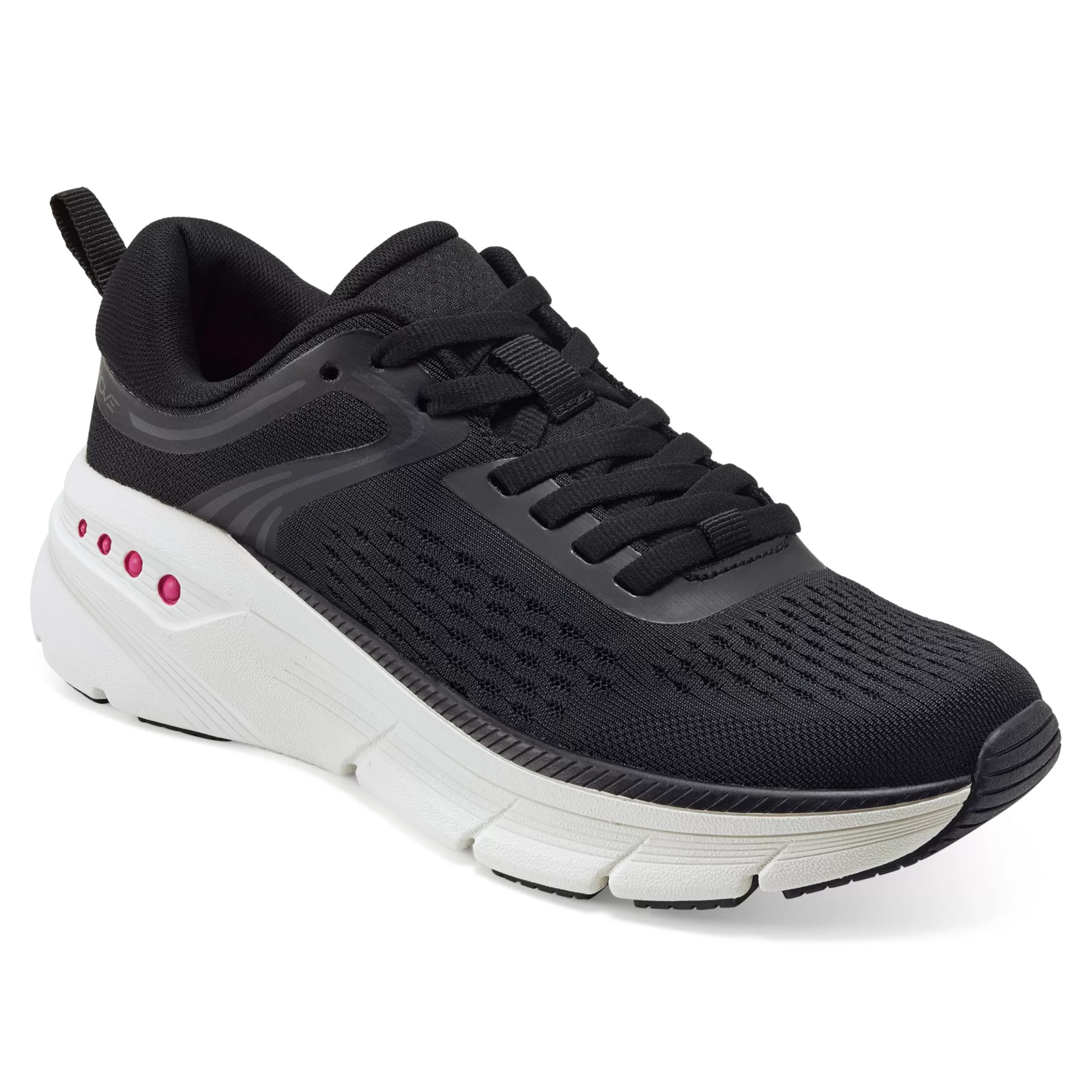 eMove | Sneakers-Easy Spirit Maxine EMOVE Walking Shoes Black Knit