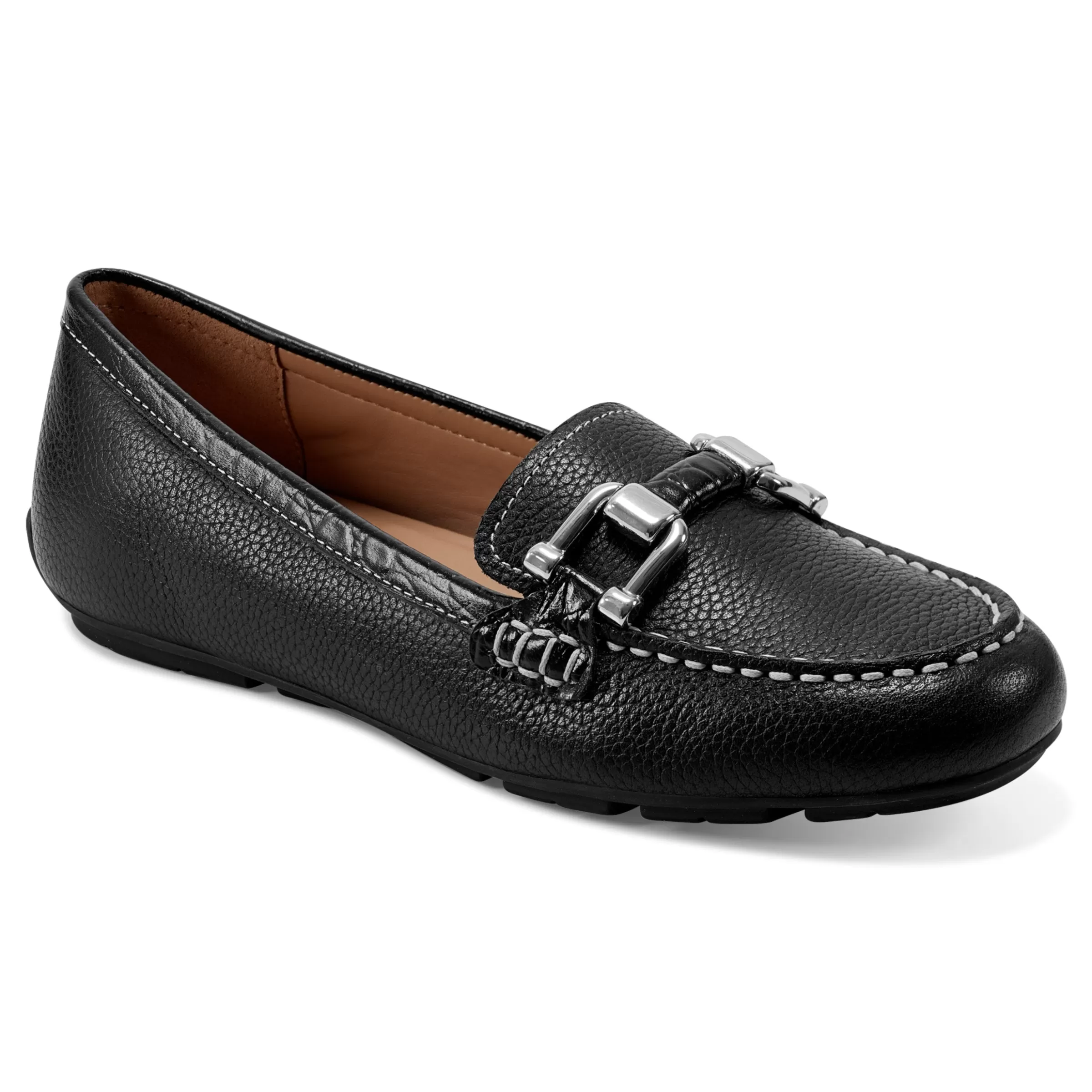 Loafers | Loafers-Easy Spirit Megan Casual Loafers Black Leather