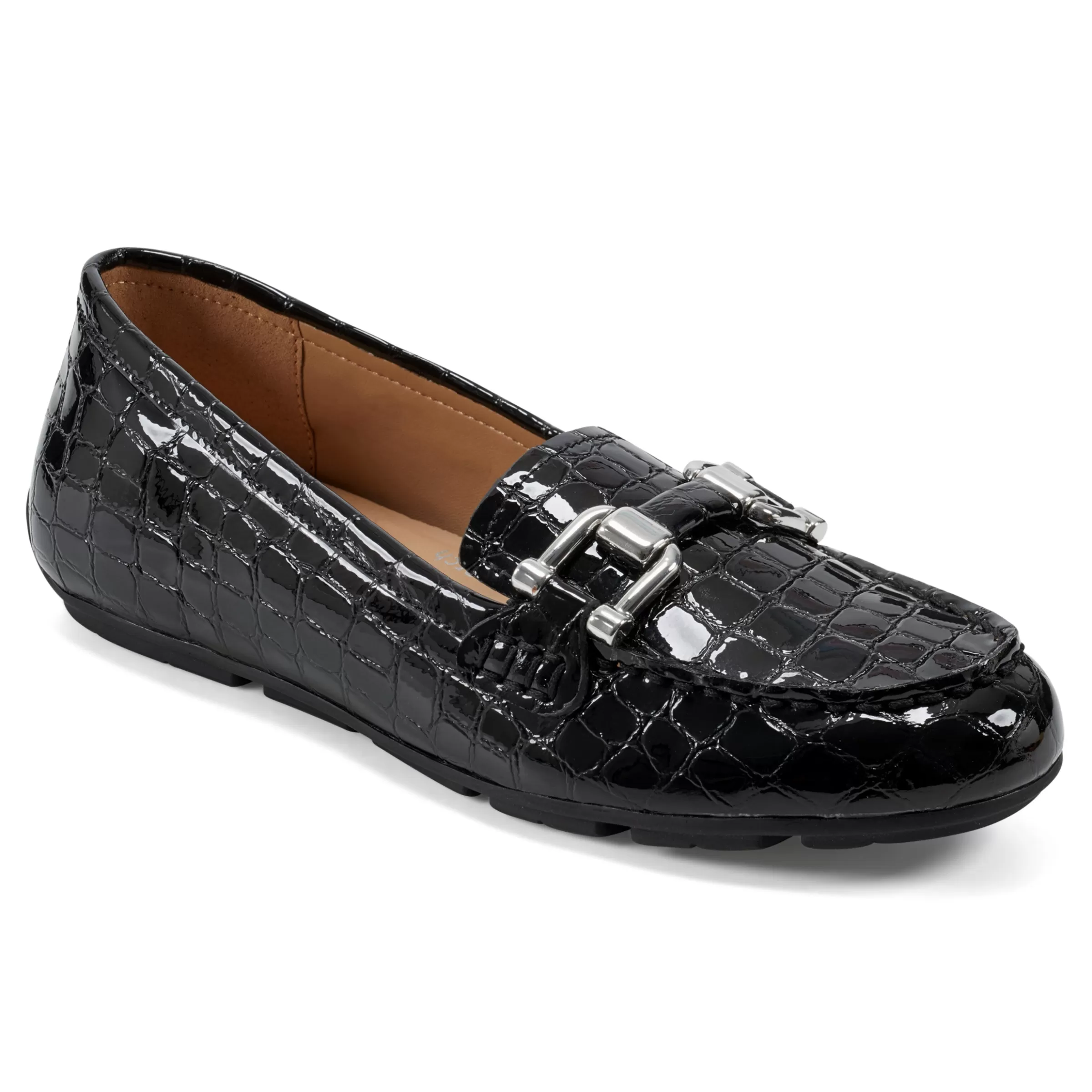 Loafers | Loafers-Easy Spirit Megan Casual Loafers Black Patent Croco