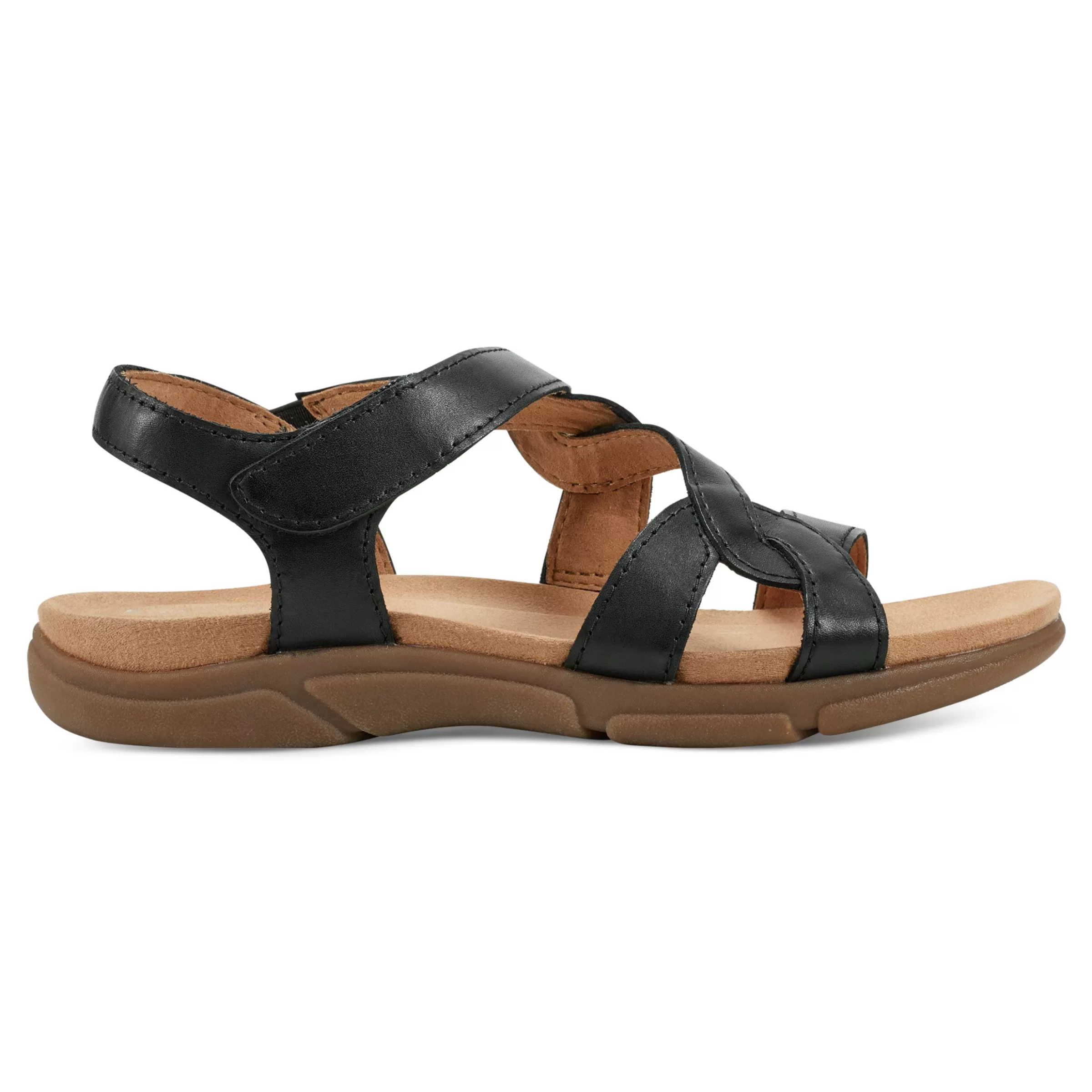 Mar | Casual-Easy Spirit Minny Casual Sandals Black Leather