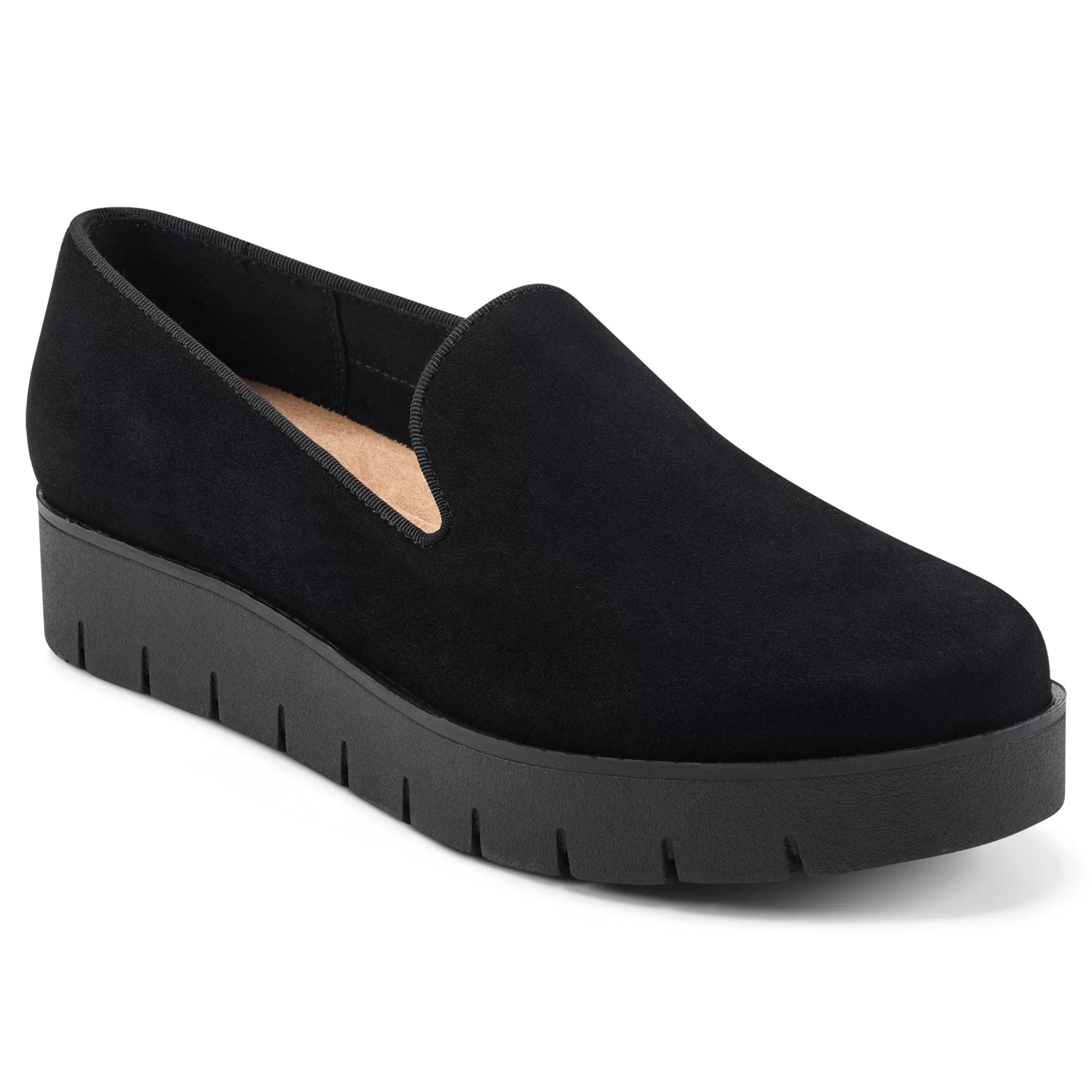 Loafers | Loafers-Easy Spirit Onward Casual Shoes Black Suede