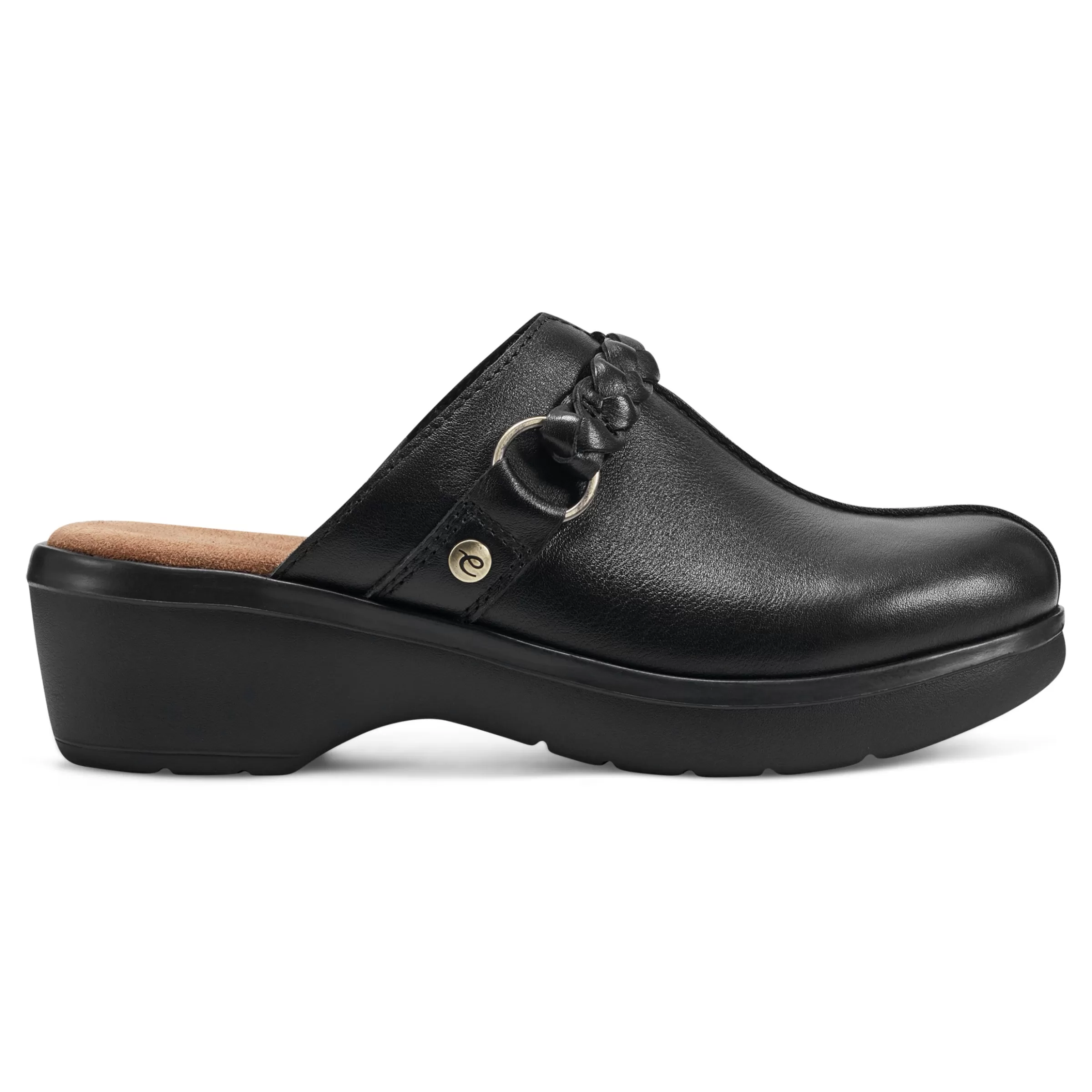 Mules | Mules-Easy Spirit Penelope Casual Clogs Black Leather