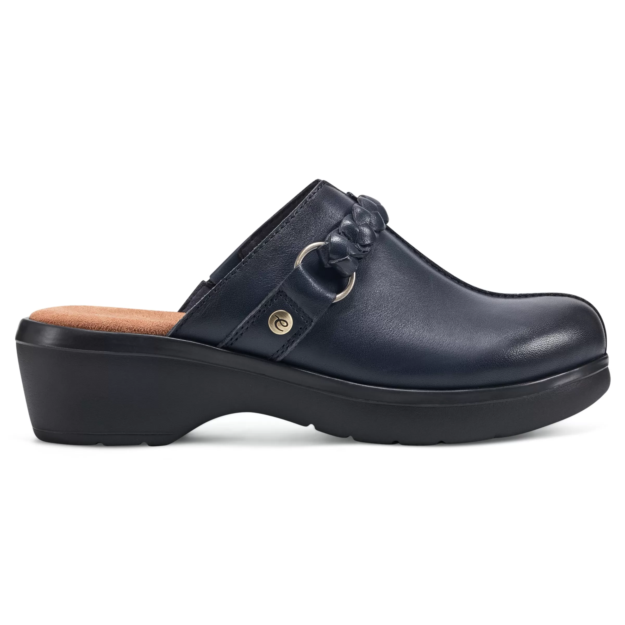 Mules | Mules-Easy Spirit Penelope Casual Clogs Navy Leather