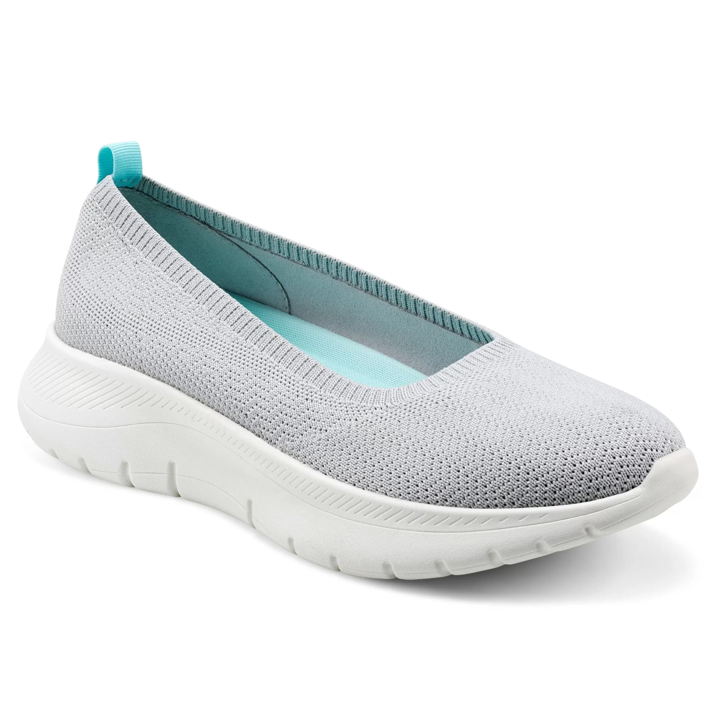 Slip Ons | Slip Ons-Easy Spirit Peppy Walking Shoes Grey Knit