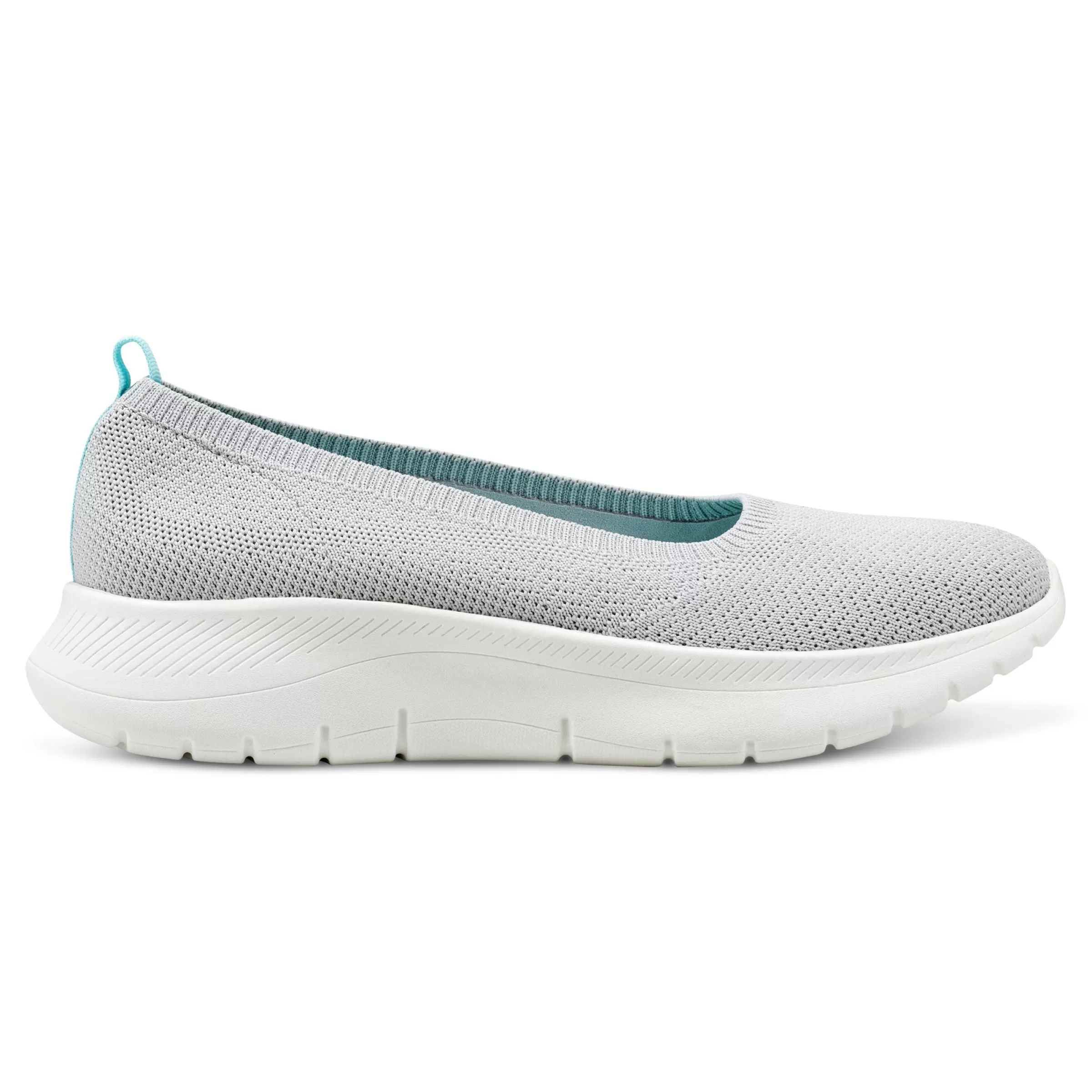 Slip Ons | Slip Ons-Easy Spirit Peppy Walking Shoes Grey Knit