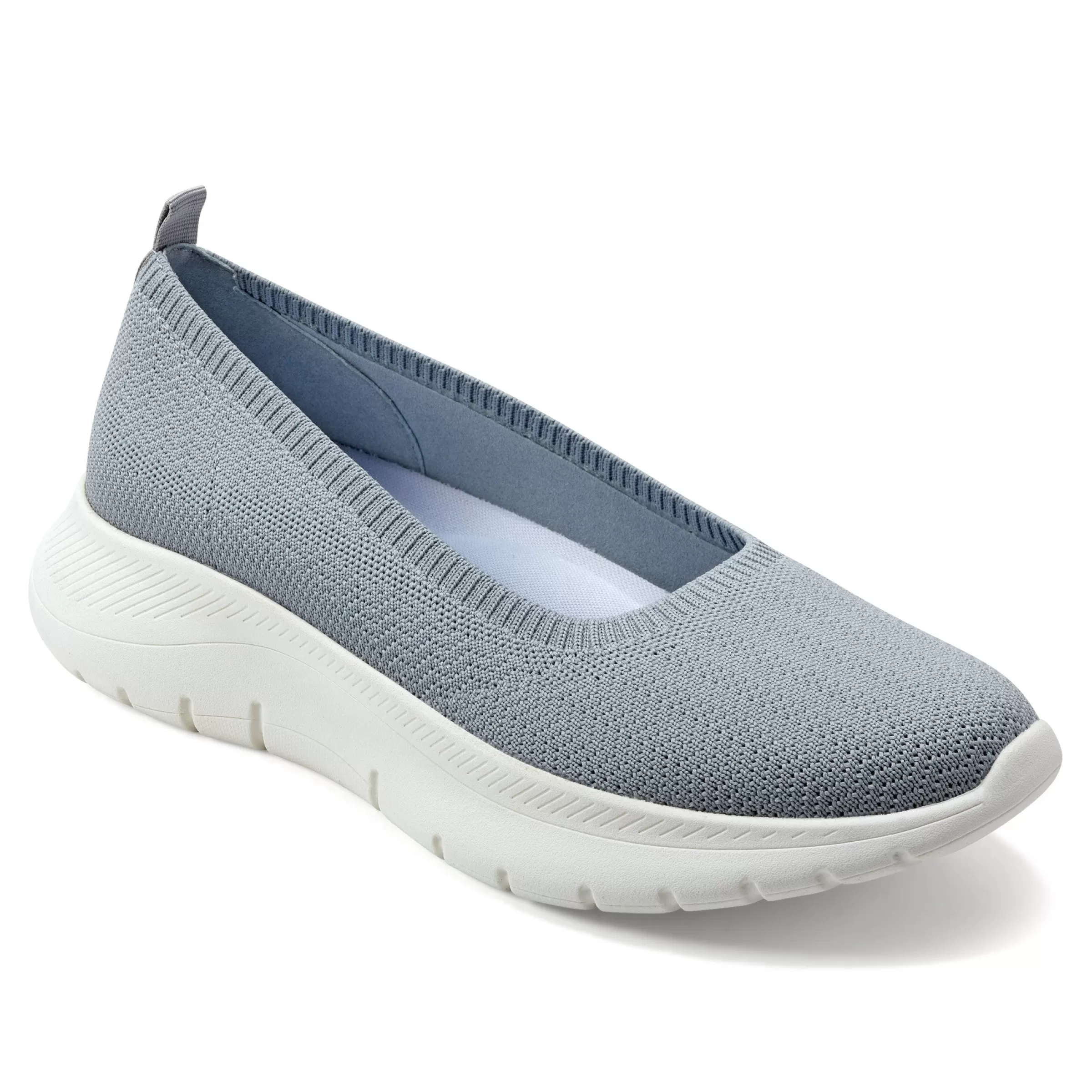 Slip Ons | Slip Ons-Easy Spirit Peppy Walking Shoes Light Blue Knit