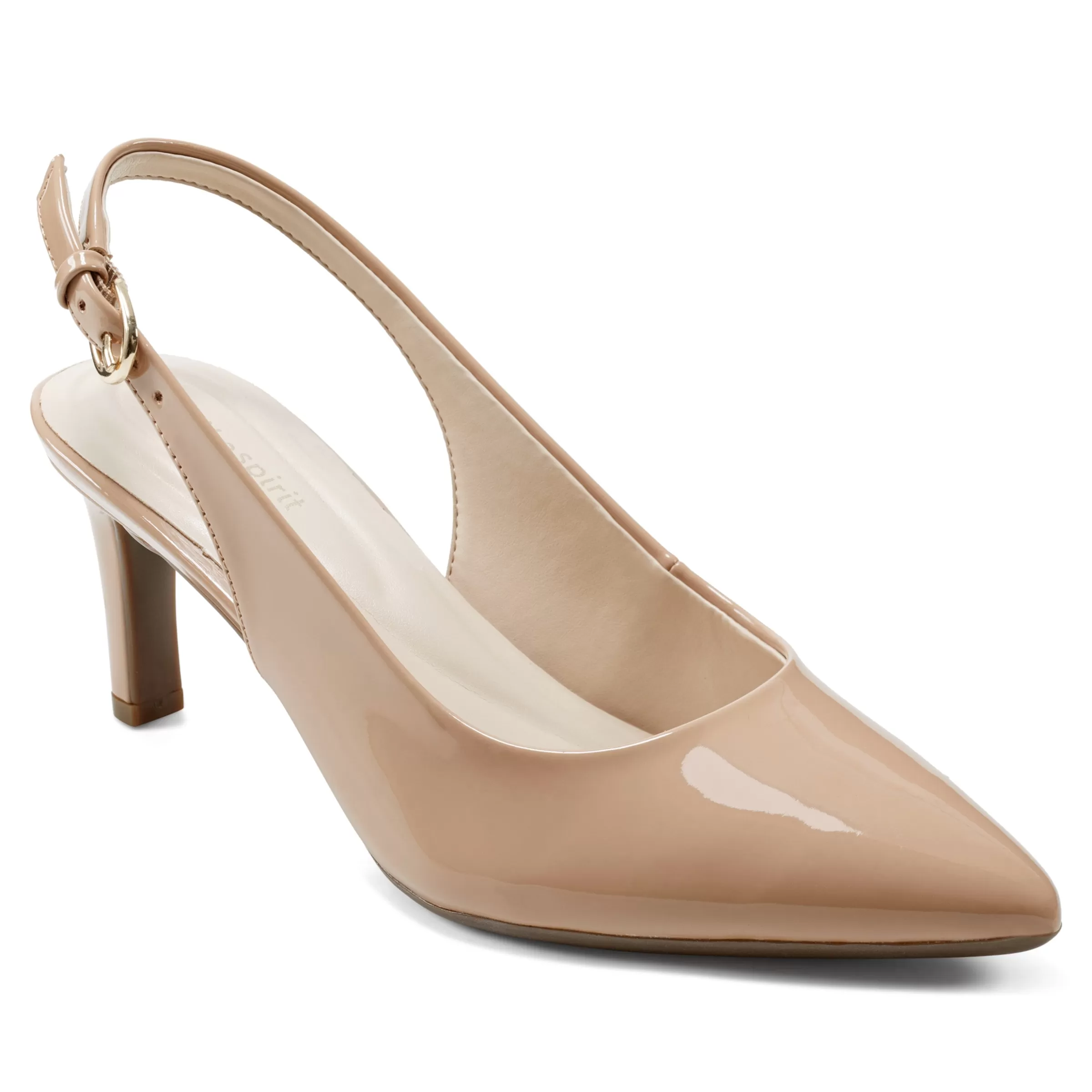 eFlex | eFlex-Easy Spirit Raveen Slingback Pumps Natural Patent