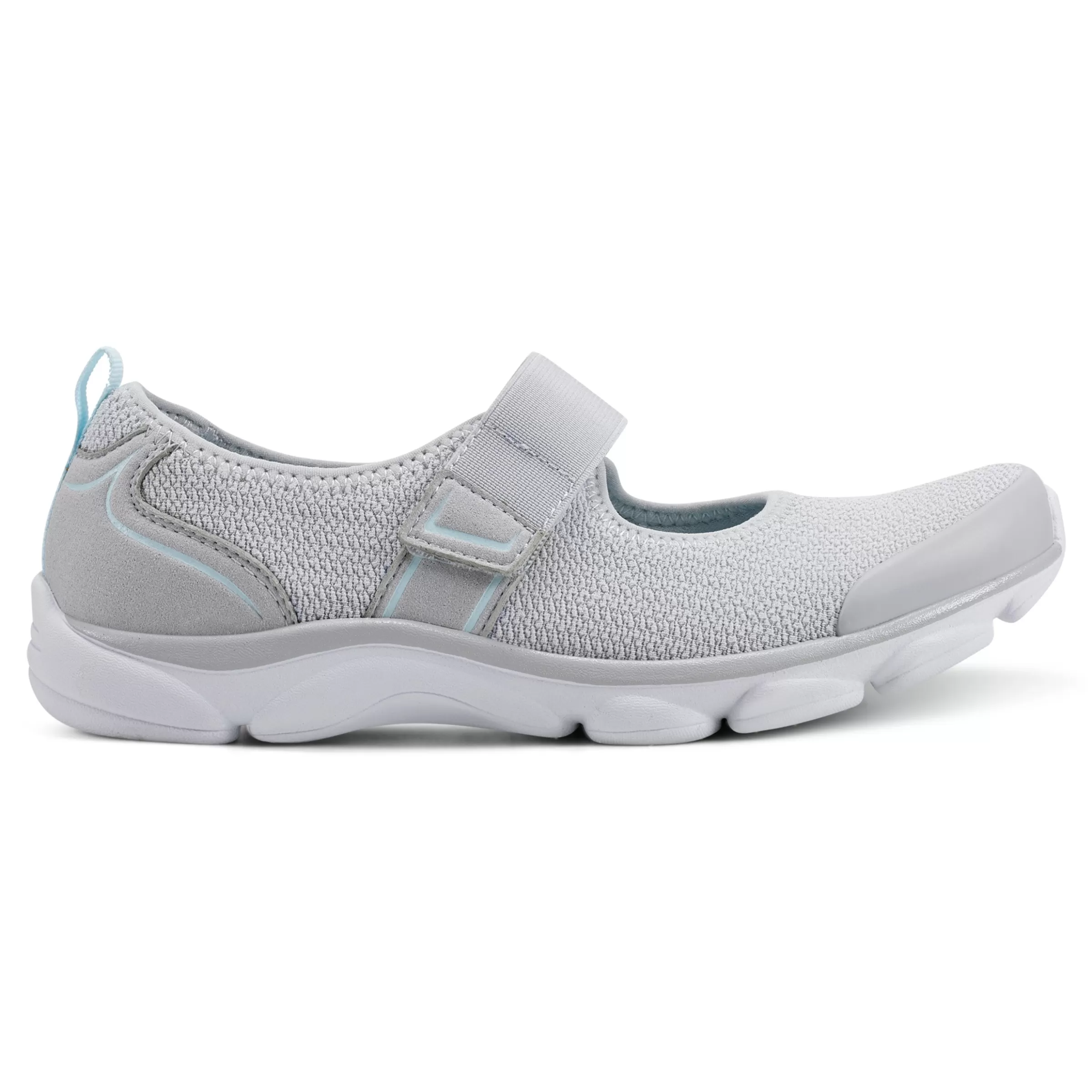 e360 | Slip Ons-Easy Spirit Realive Mary Jane Walking Shoes Light Grey