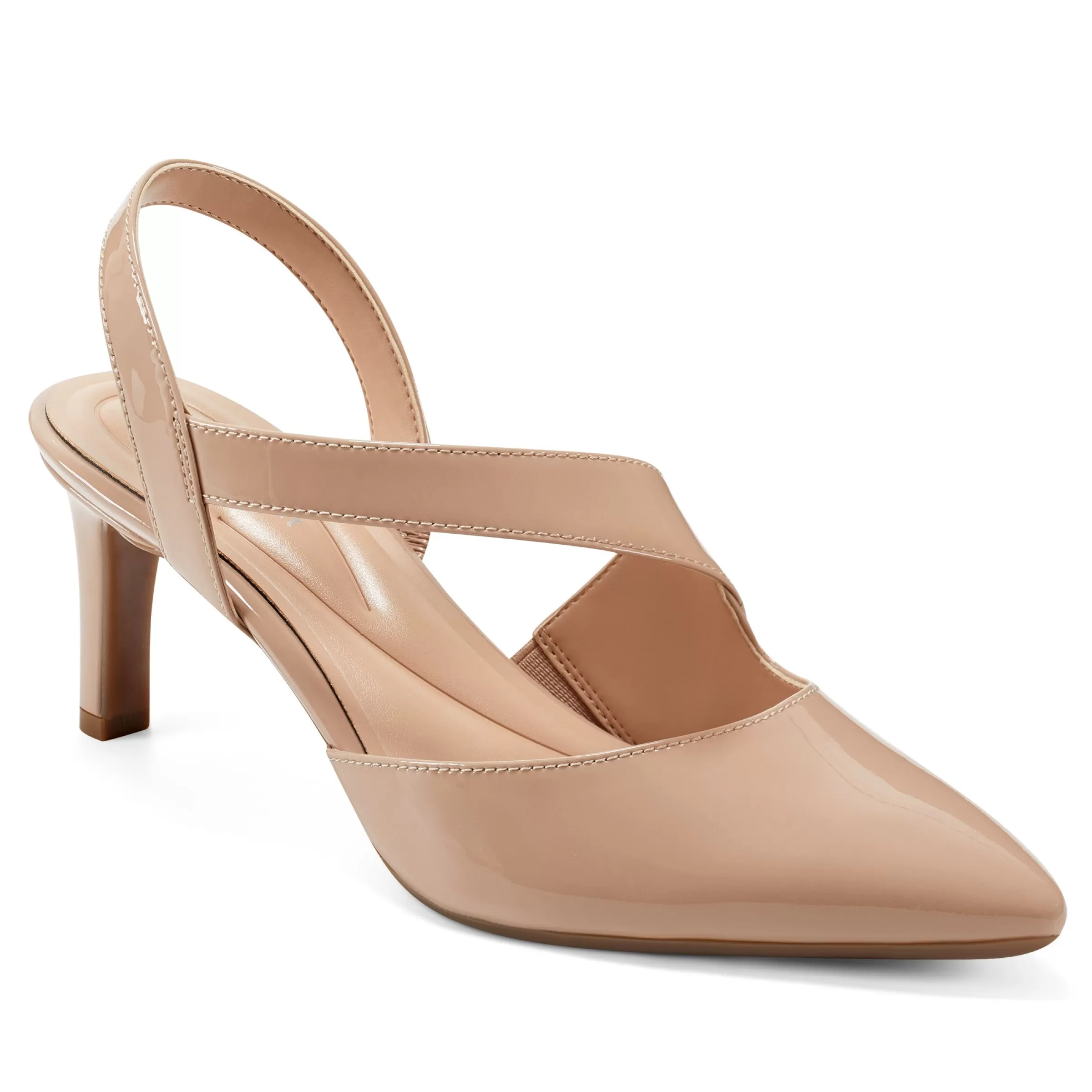 eFlex | eFlex-Easy Spirit Recruit Slingback Pumps Natural Patent