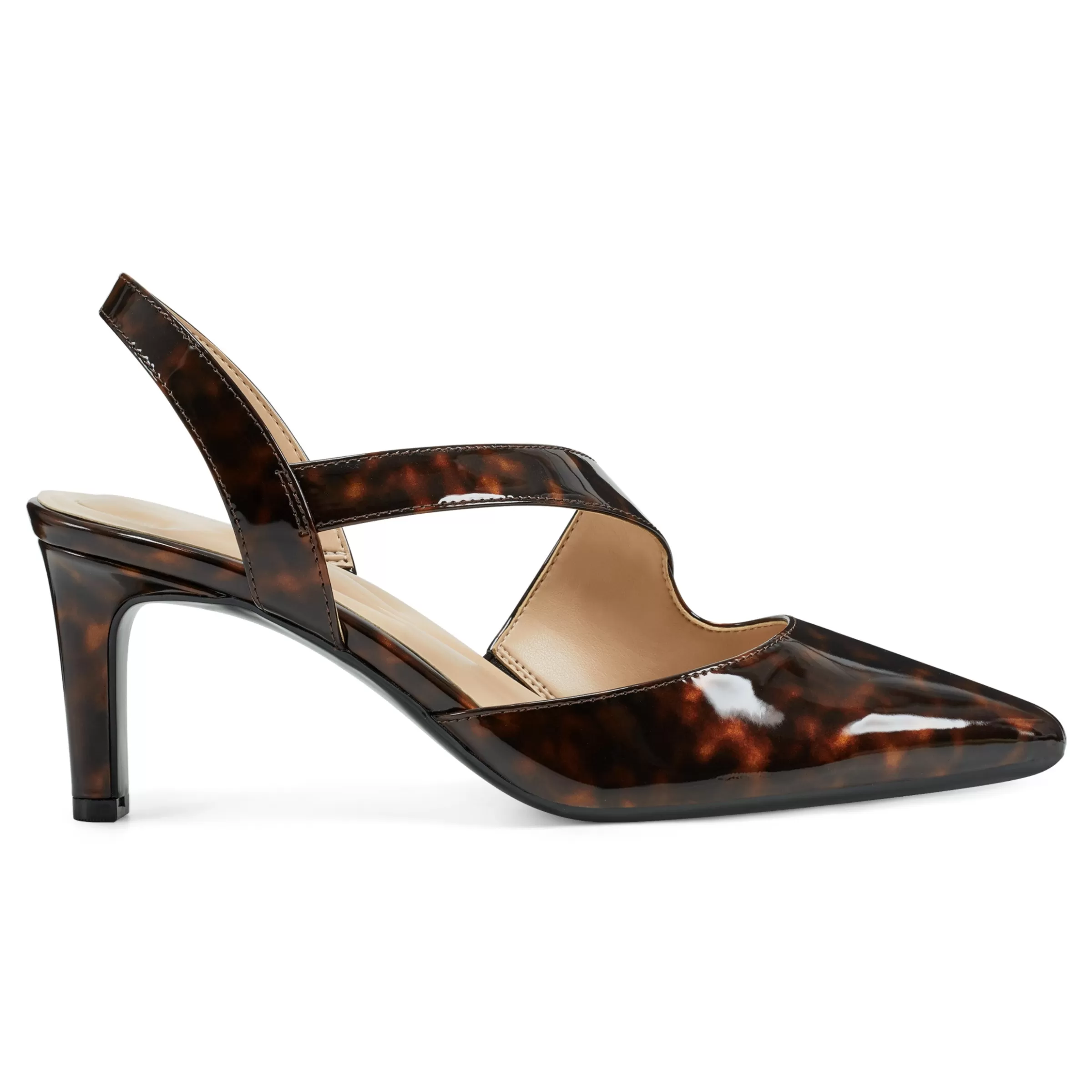 eFlex | eFlex-Easy Spirit Recruit Slingback Pumps Brown Croco