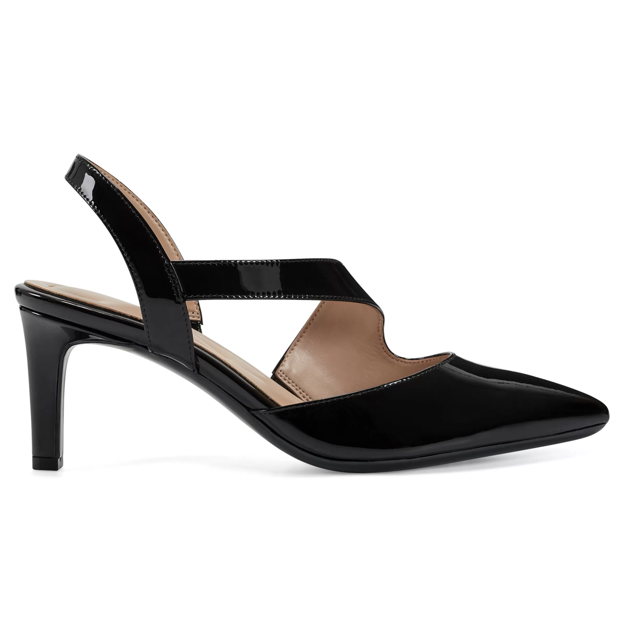 eFlex | eFlex-Easy Spirit Recruit Slingback Pumps Black Patent