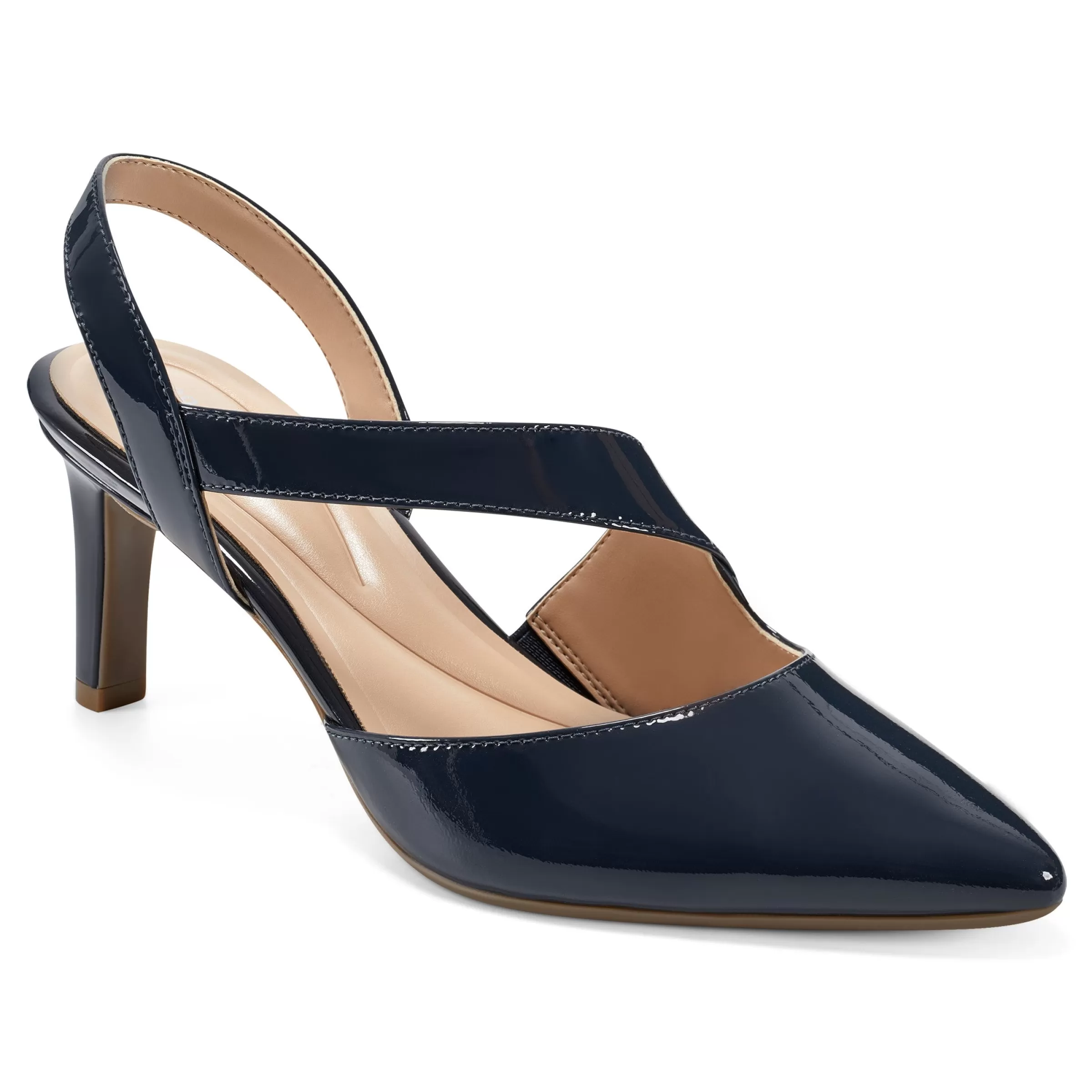 eFlex | eFlex-Easy Spirit Recruit Slingback Pumps Dark Blue Patent