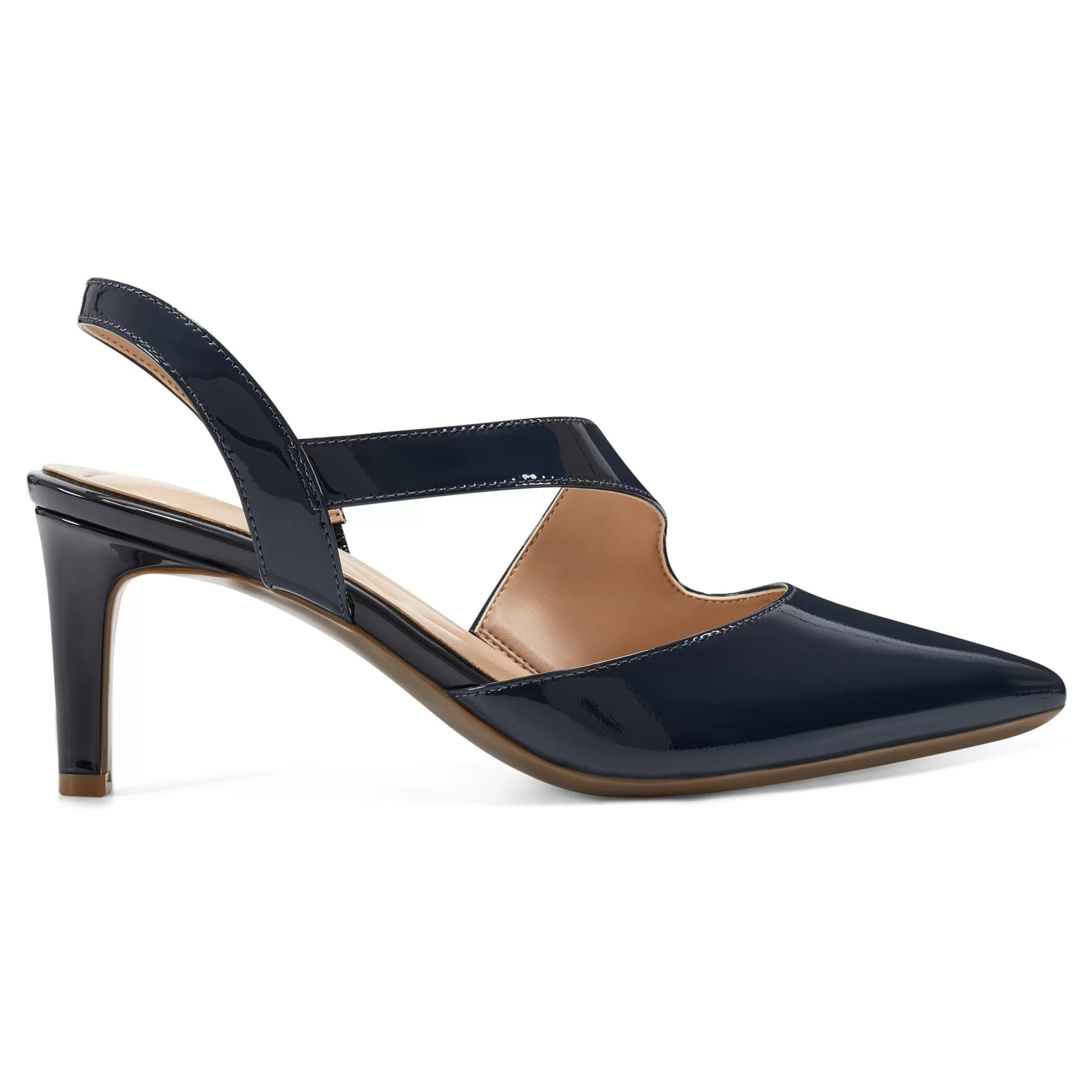 eFlex | eFlex-Easy Spirit Recruit Slingback Pumps Dark Blue Patent