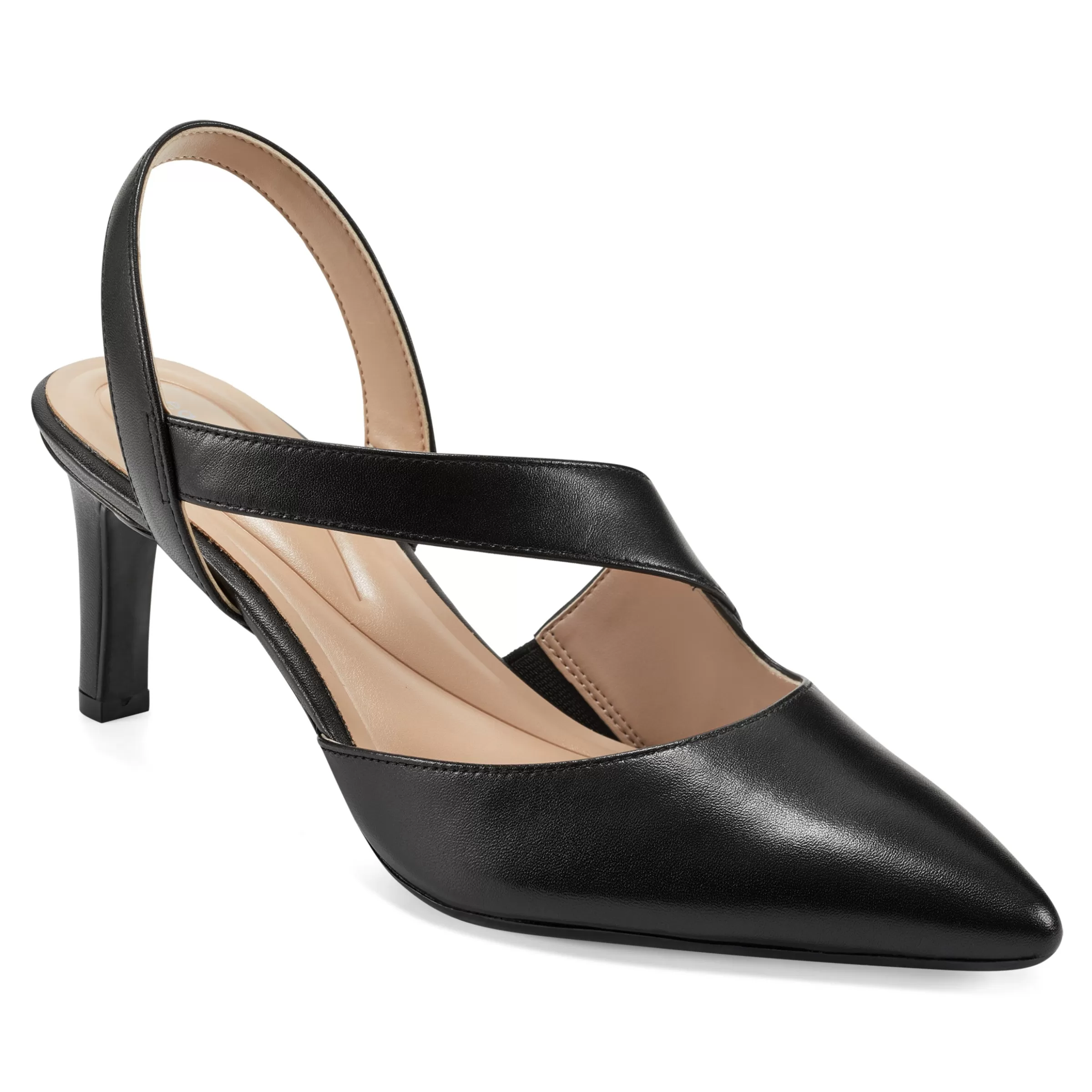 eFlex | eFlex-Easy Spirit Recruit Slingback Pumps Black Leather