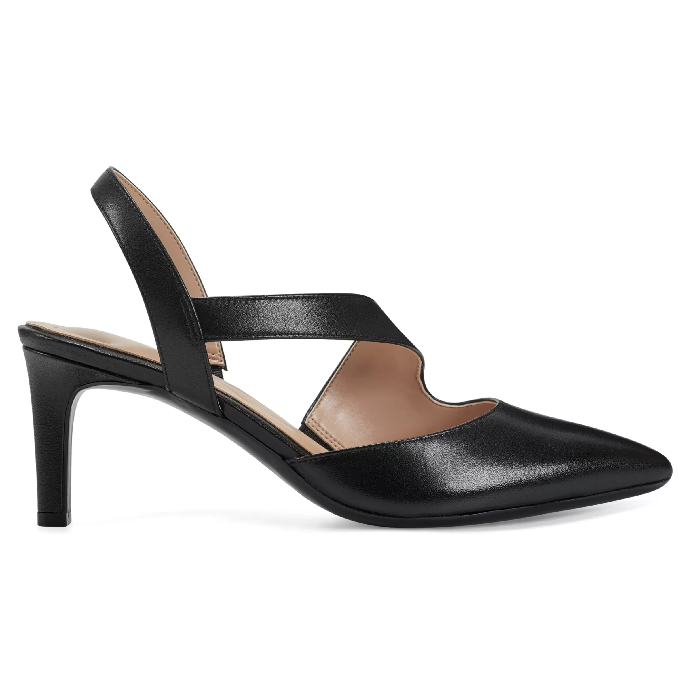 eFlex | eFlex-Easy Spirit Recruit Slingback Pumps Black Leather