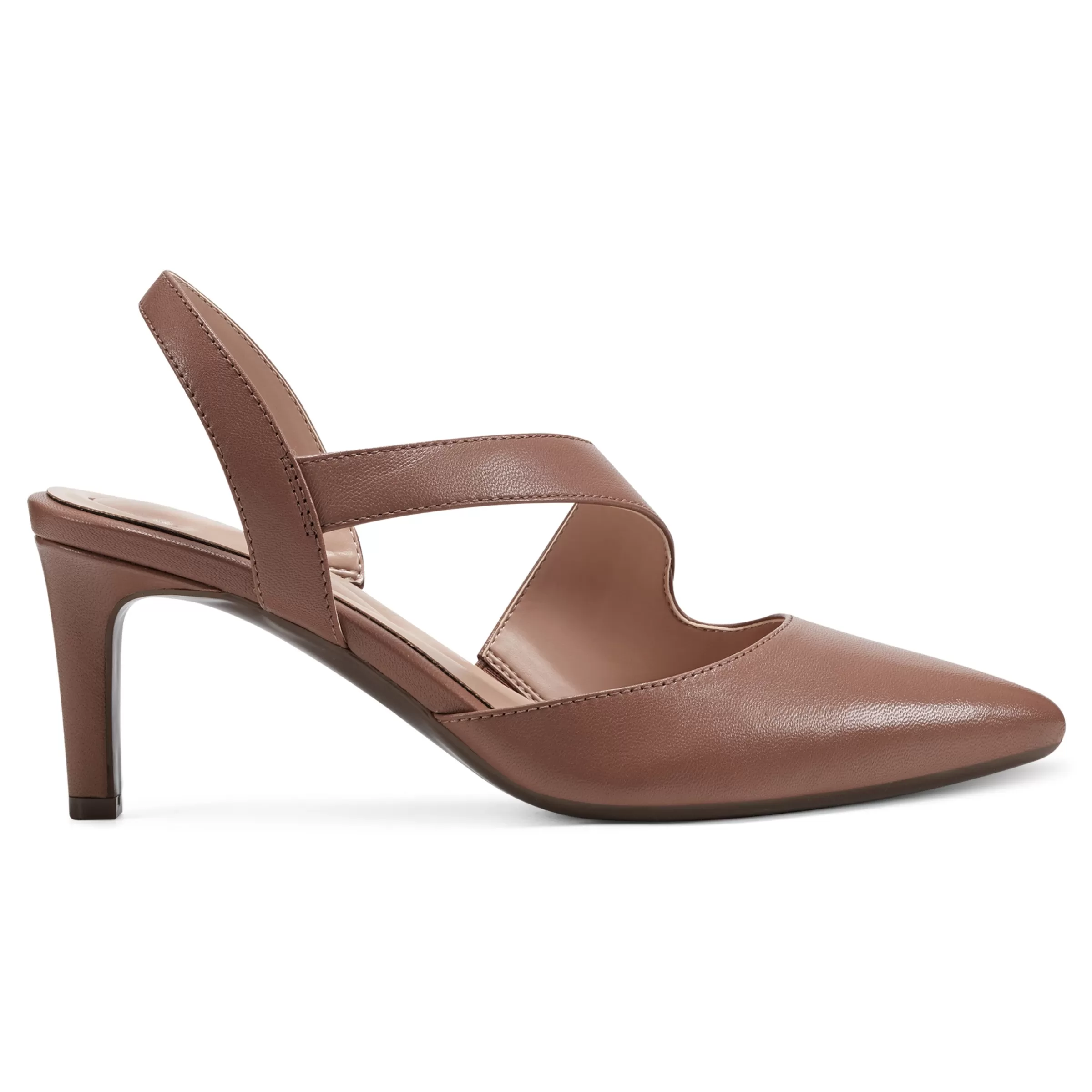 eFlex | eFlex-Easy Spirit Recruit Slingback Pumps Tan Leather