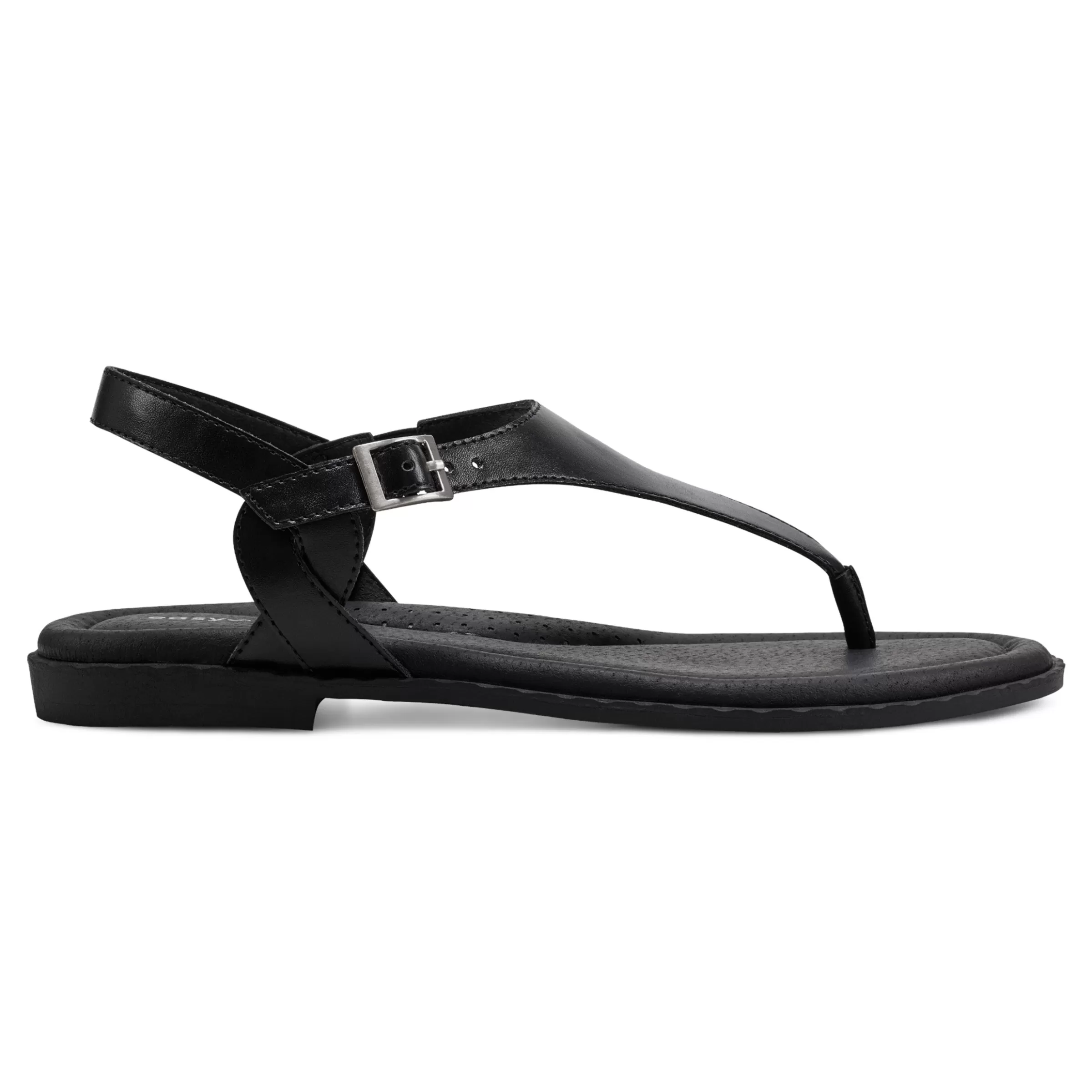 Casual | Flats-Easy Spirit Revan Flat Sandals Black