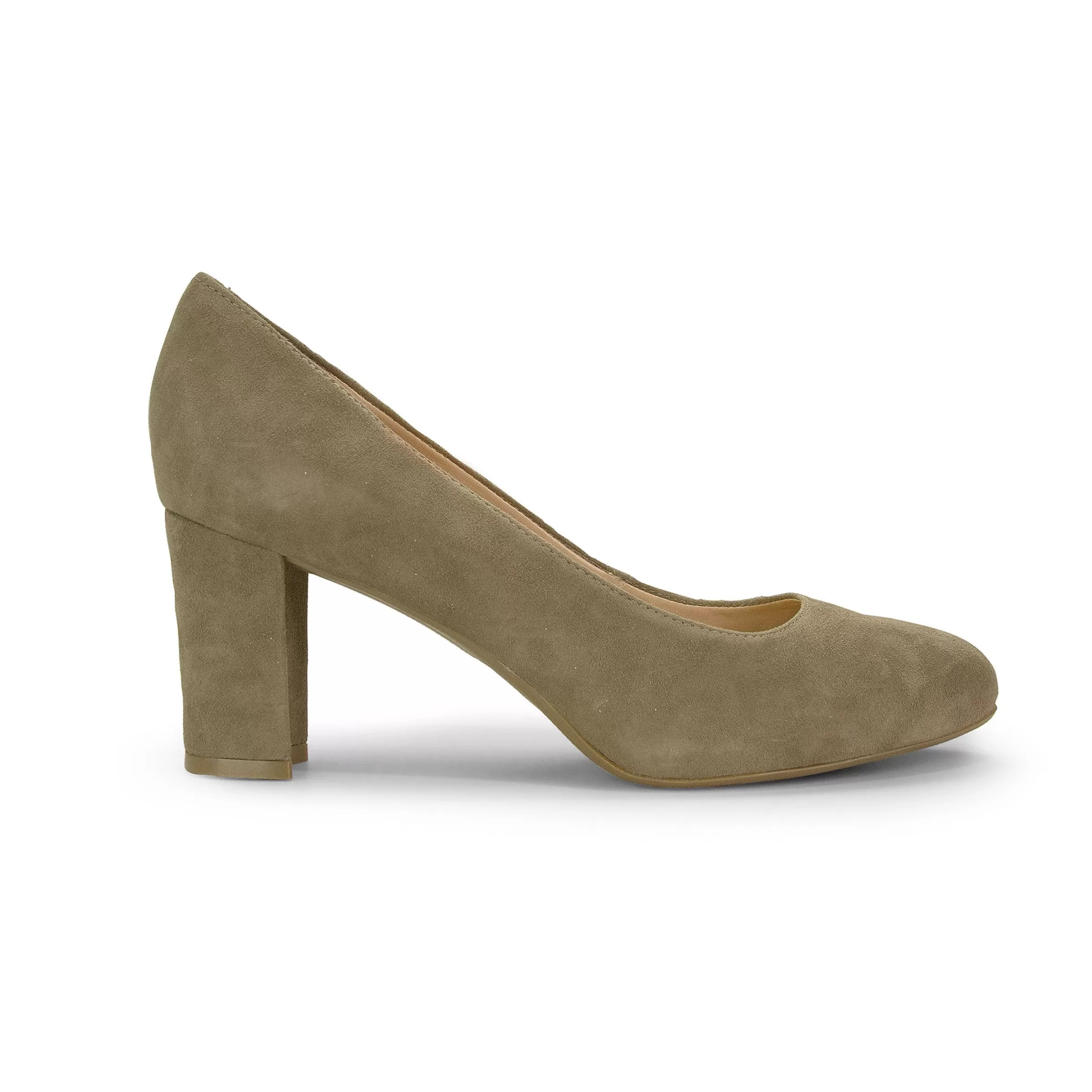 Mid Heels | eFlex-Easy Spirit Riley Hidden Platform Pumps Taupe Suede