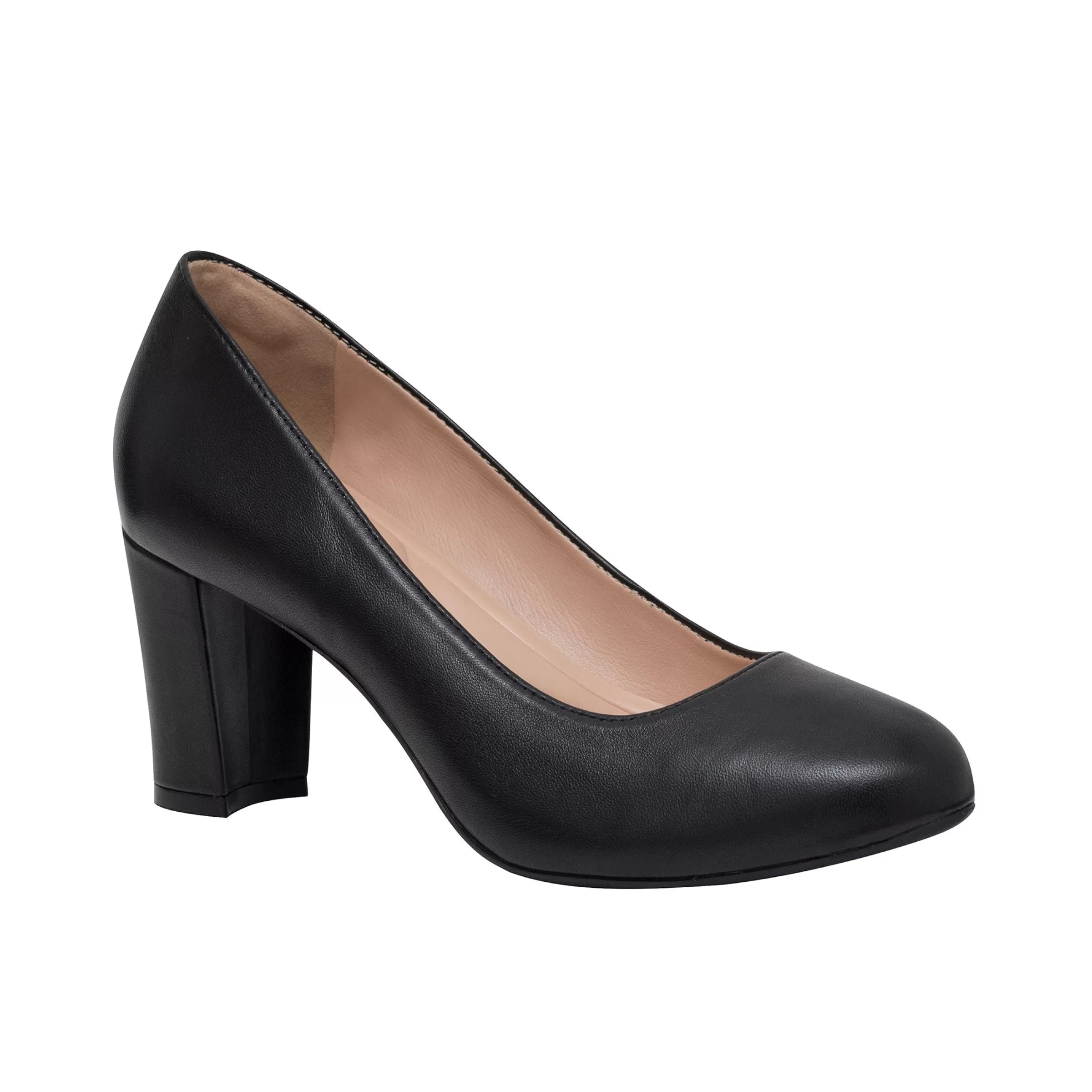 Mid Heels | eFlex-Easy Spirit Riley Hidden Platform Pumps Black Leather