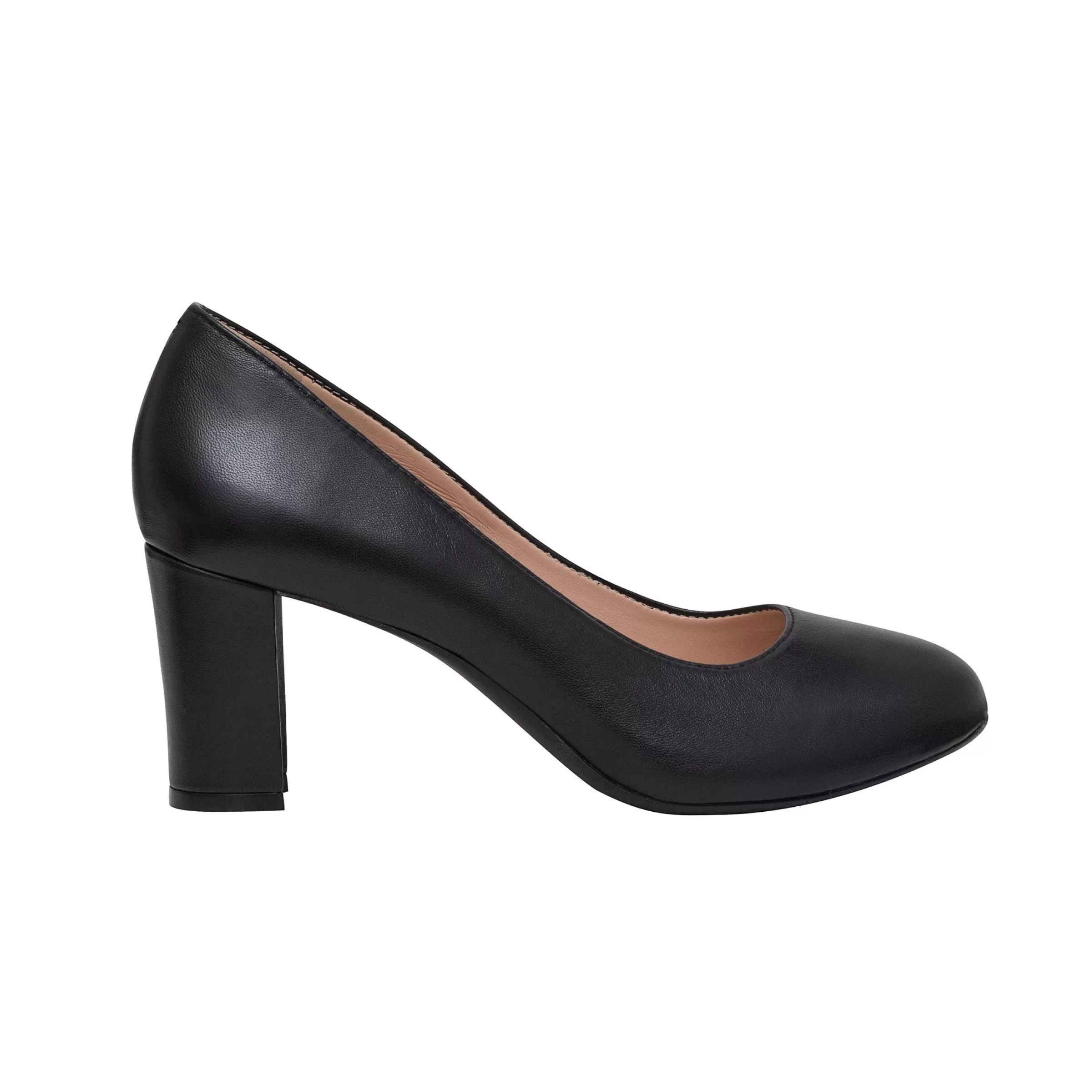 Mid Heels | eFlex-Easy Spirit Riley Hidden Platform Pumps Black Leather