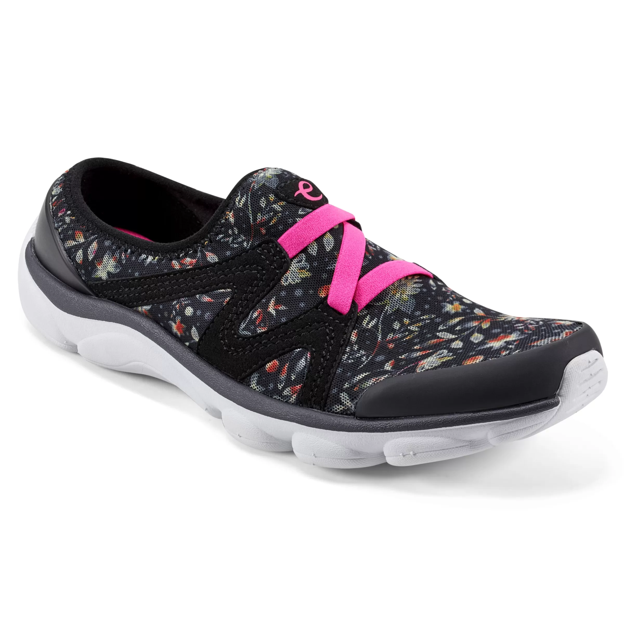 e360 | Riptide Clogs-Easy Spirit Riptide Clogs Black Floral