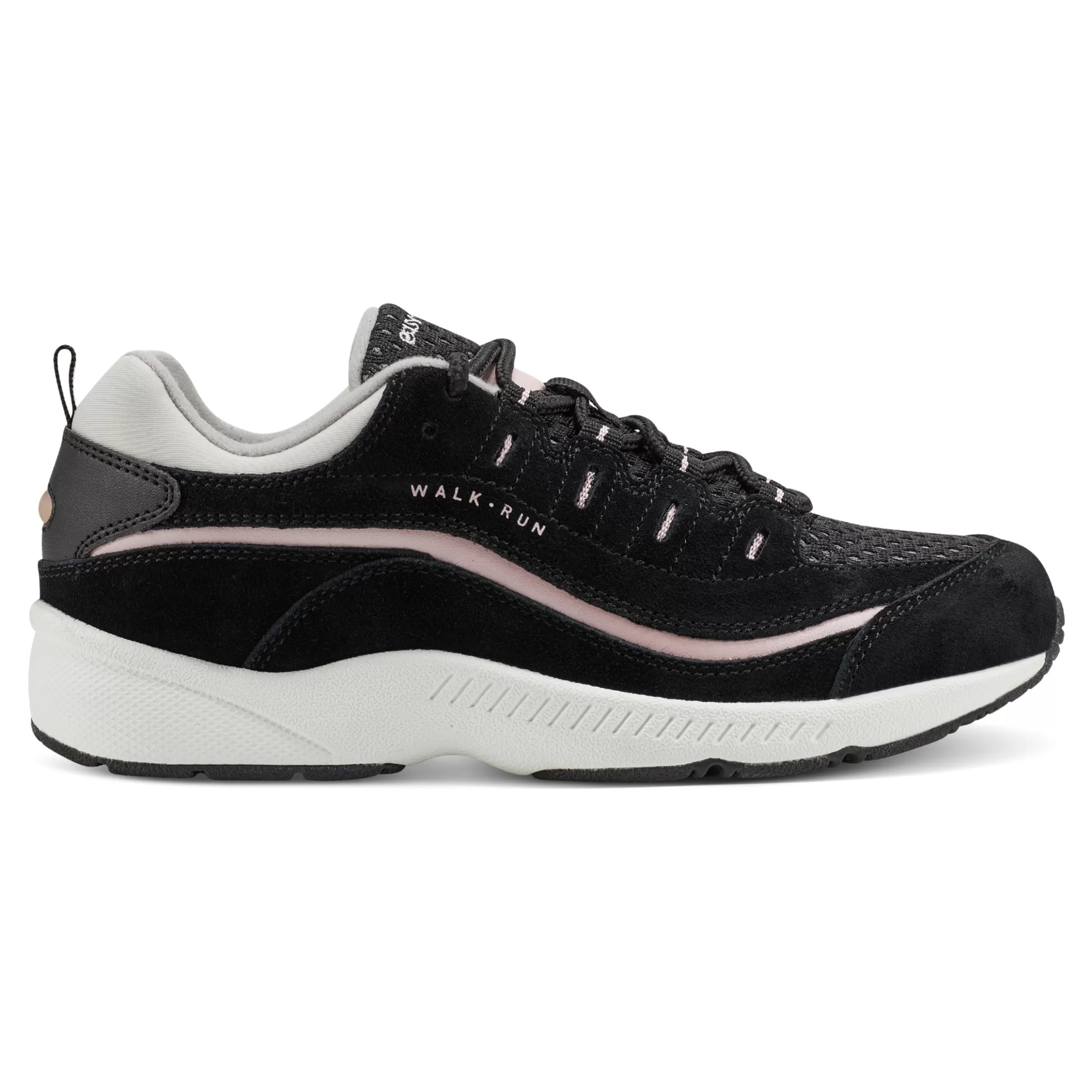 Romy & Friends | Romy Walking Shoes-Easy Spirit Romy Walking Shoes Black/Peach Mesh