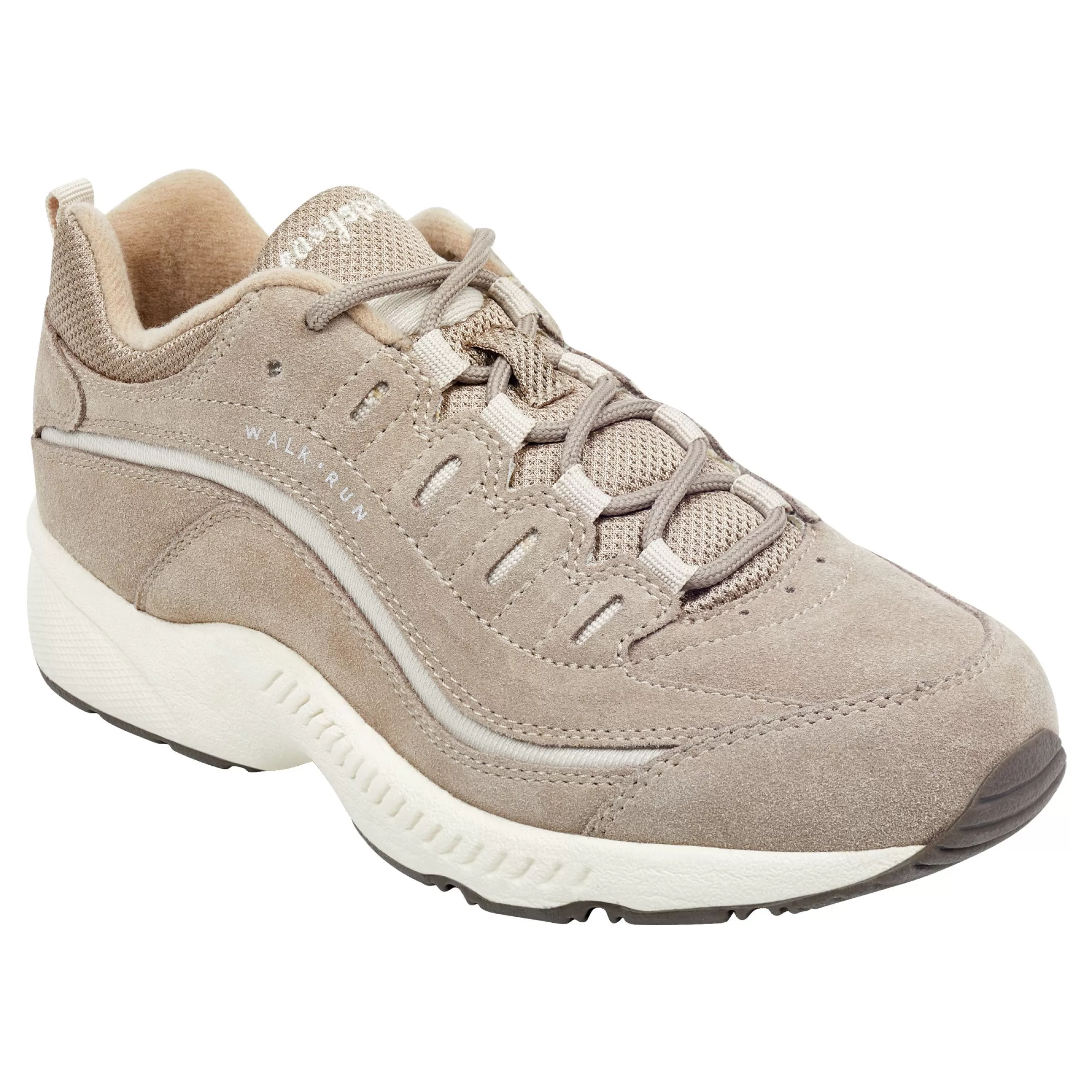 Romy & Friends | Romy Walking Shoes-Easy Spirit Romy Walking Shoes Medium Taupe Suede