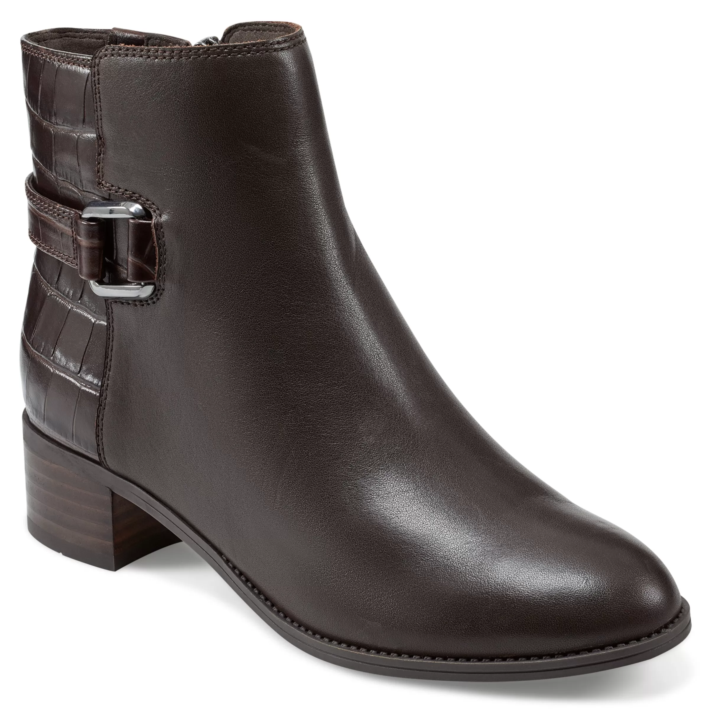 eFlex | eFlex-Easy Spirit Sahara Casual Booties Brown Leather