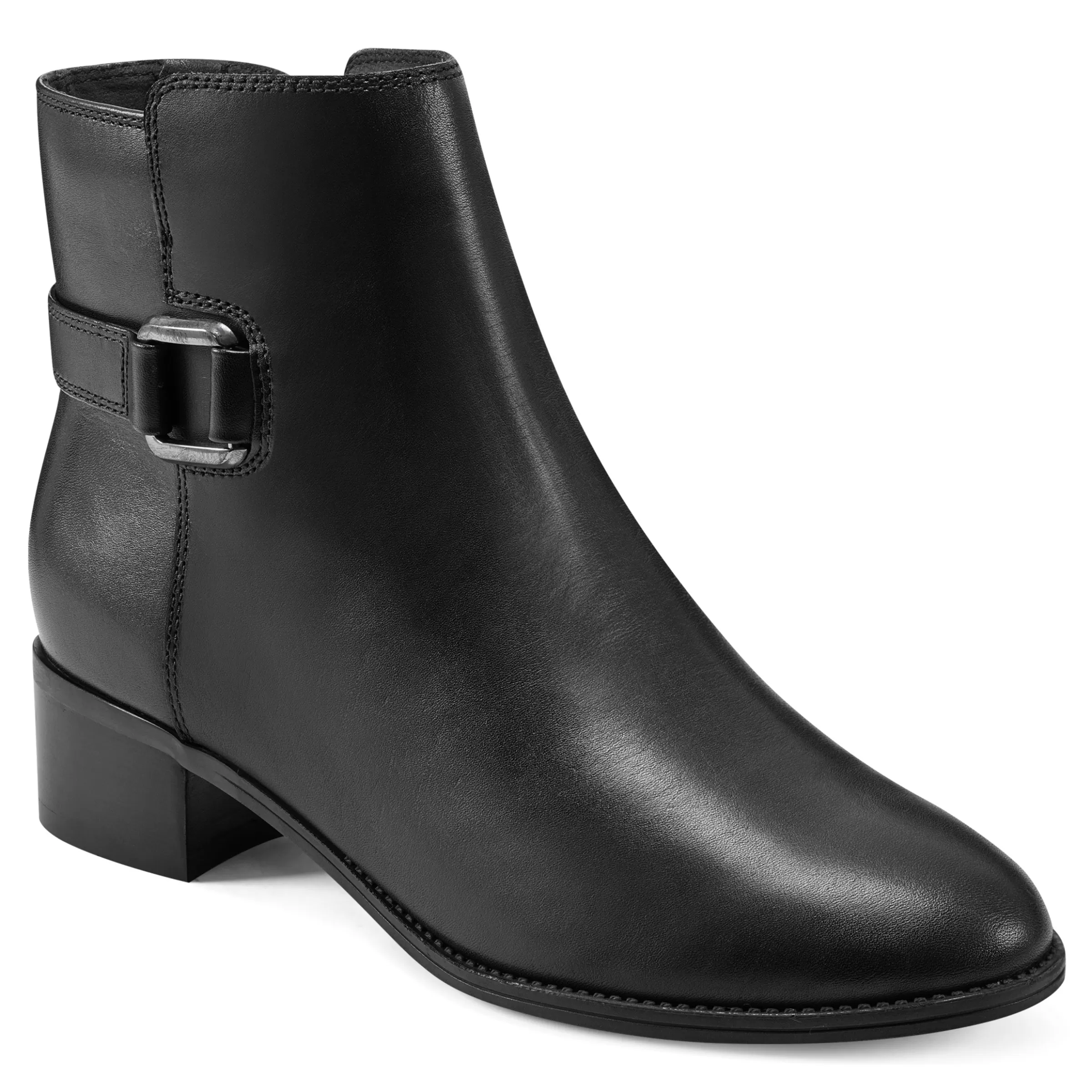 eFlex | eFlex-Easy Spirit Sahara Casual Booties Black Leather