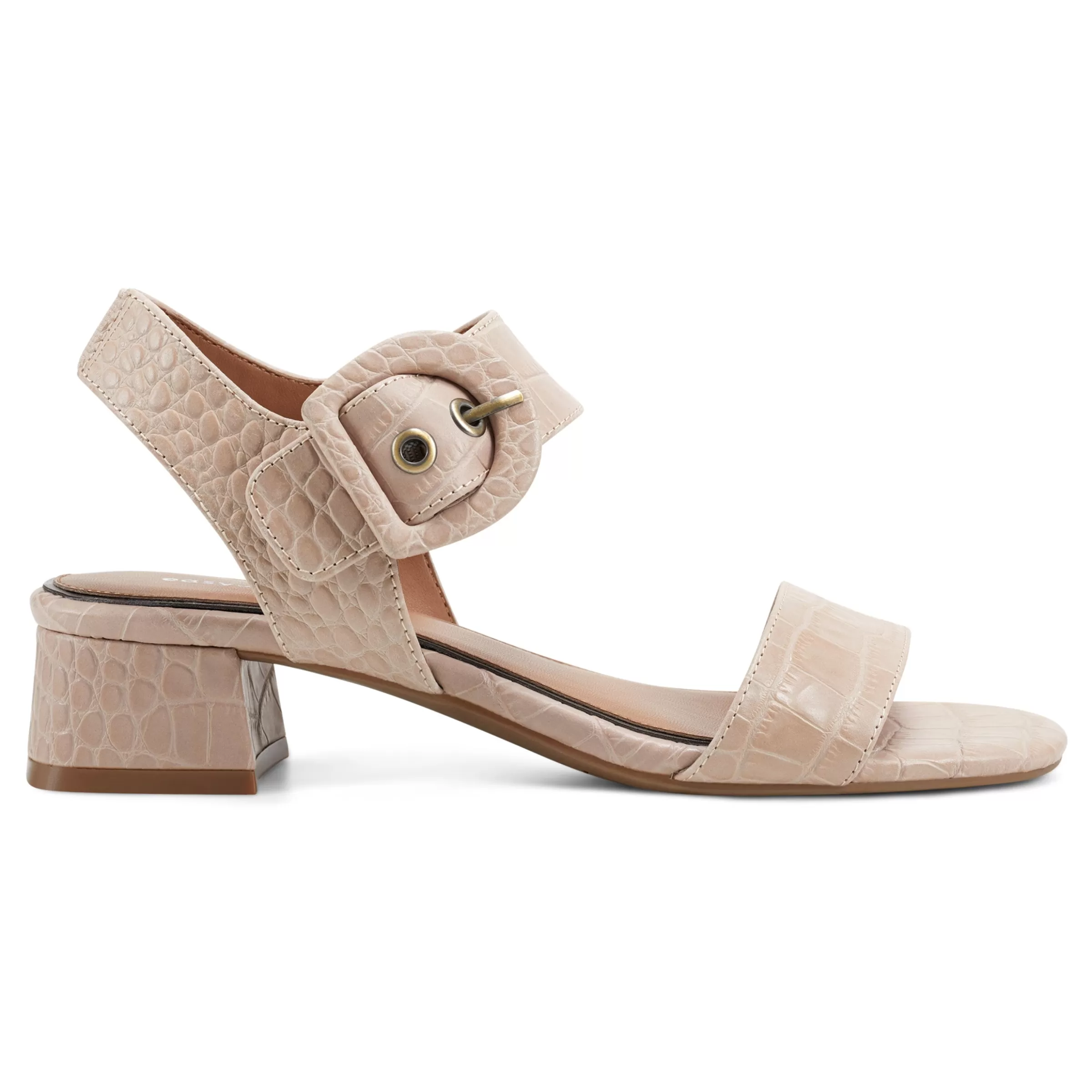 Dress | Sandals-Easy Spirit Selina Heeled Sandals Natural Croco