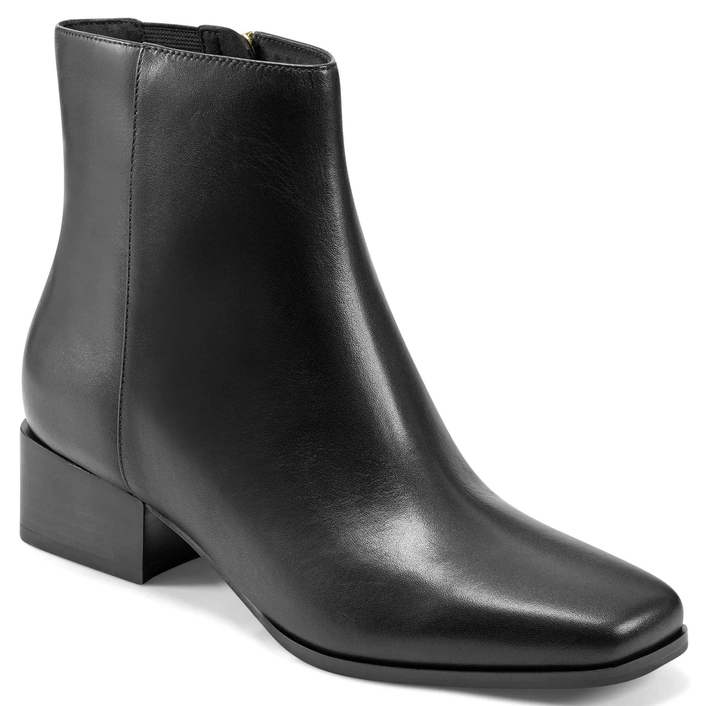 eFlex | eFlex-Easy Spirit Sidney Dress Booties Black Leather