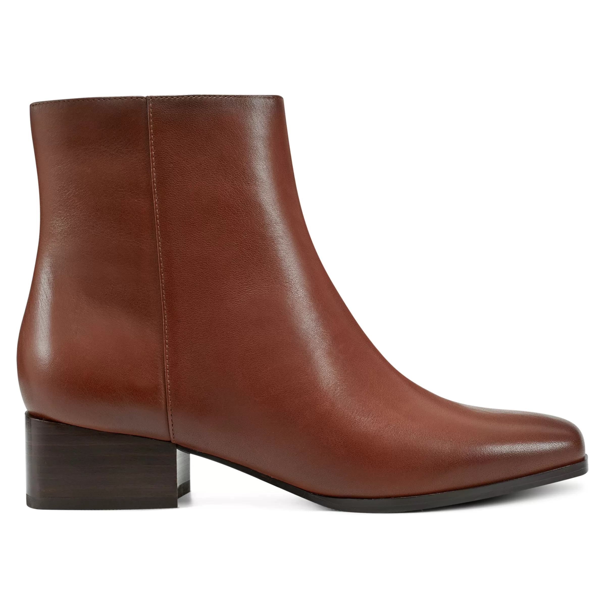 eFlex | eFlex-Easy Spirit Sidney Dress Booties Brown Leather