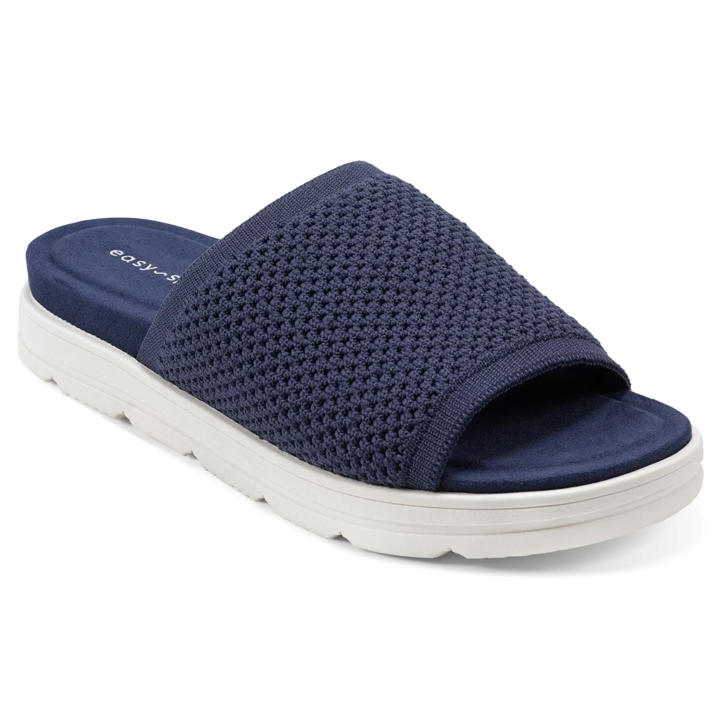 Casual | Flats-Easy Spirit Siena Flat Slide Sandals Navy