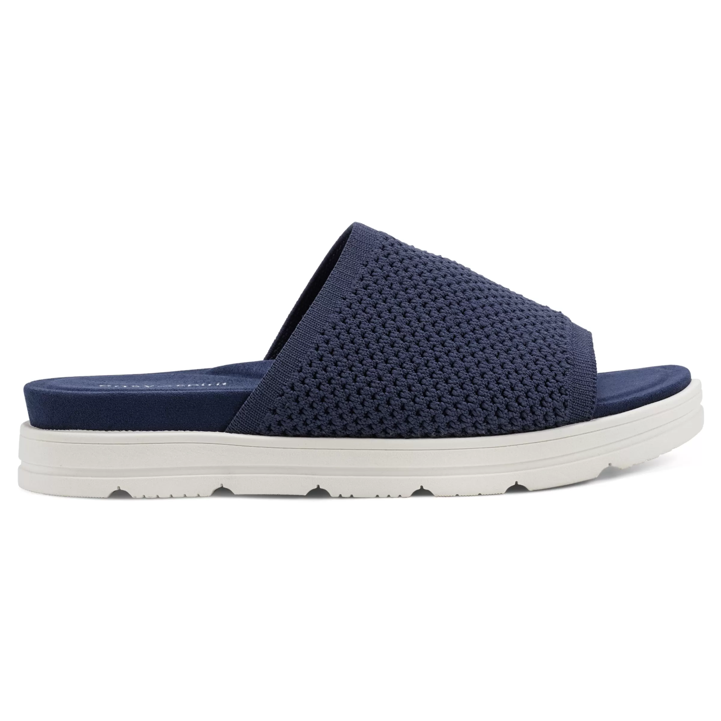 Casual | Flats-Easy Spirit Siena Flat Slide Sandals Navy