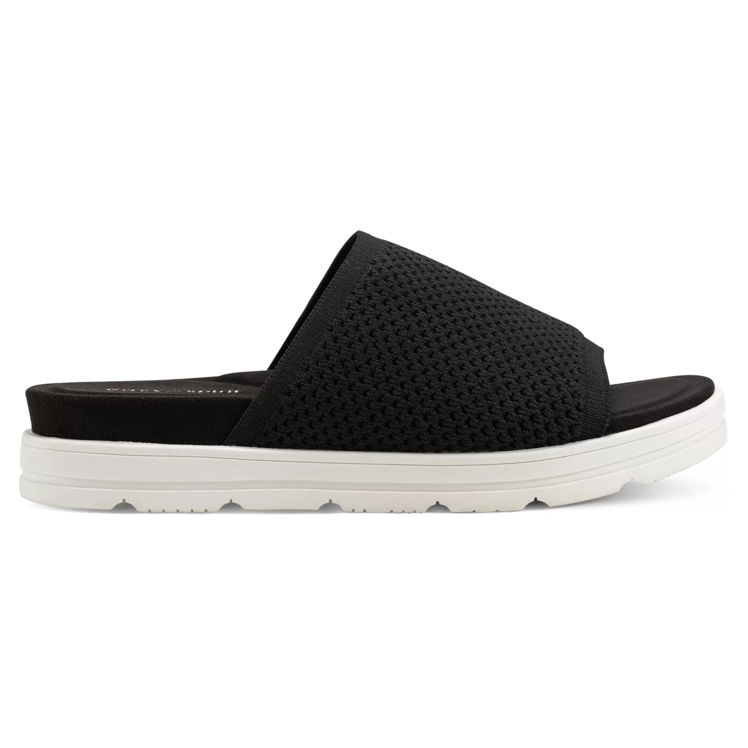 Casual | Flats-Easy Spirit Siena Flat Slide Sandals Black