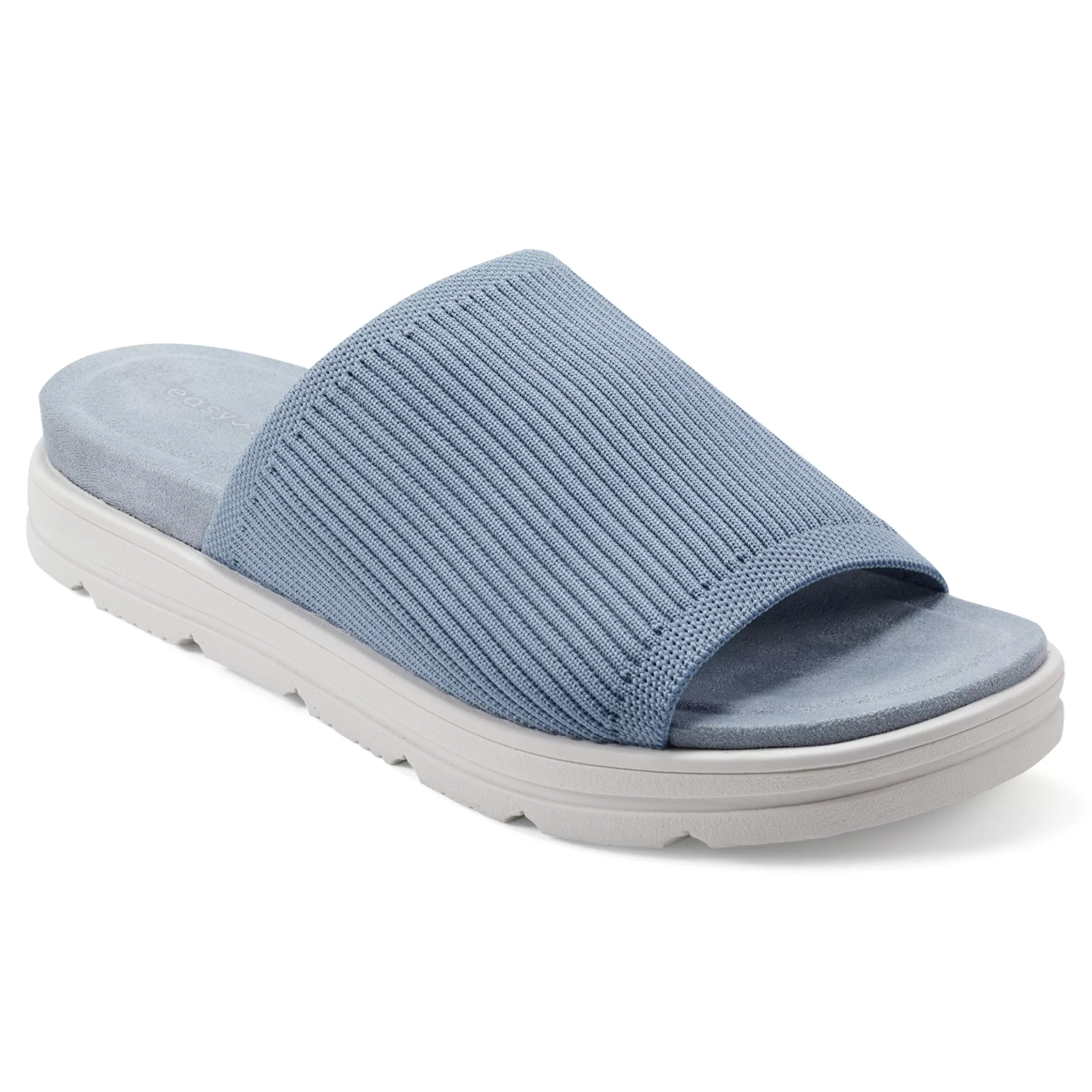 Casual | Flats-Easy Spirit Siena Flat Slide Sandals Light Blue