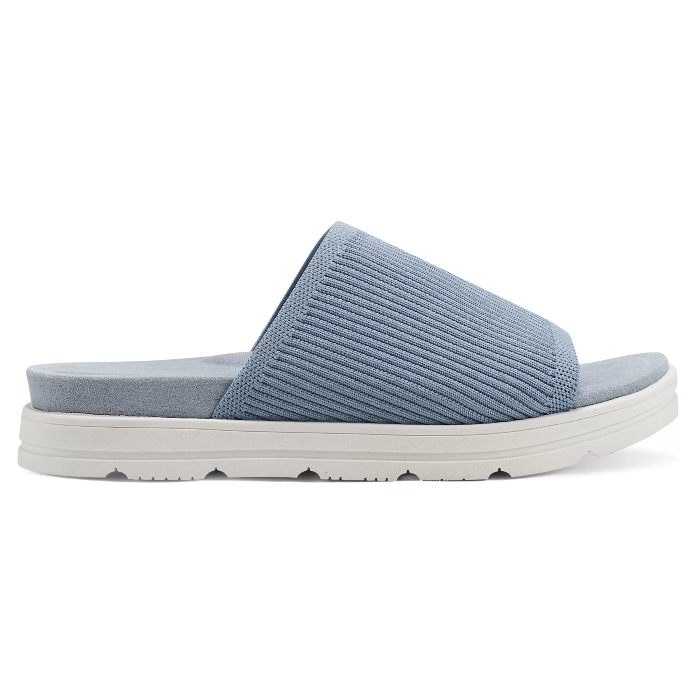 Casual | Flats-Easy Spirit Siena Flat Slide Sandals Light Blue