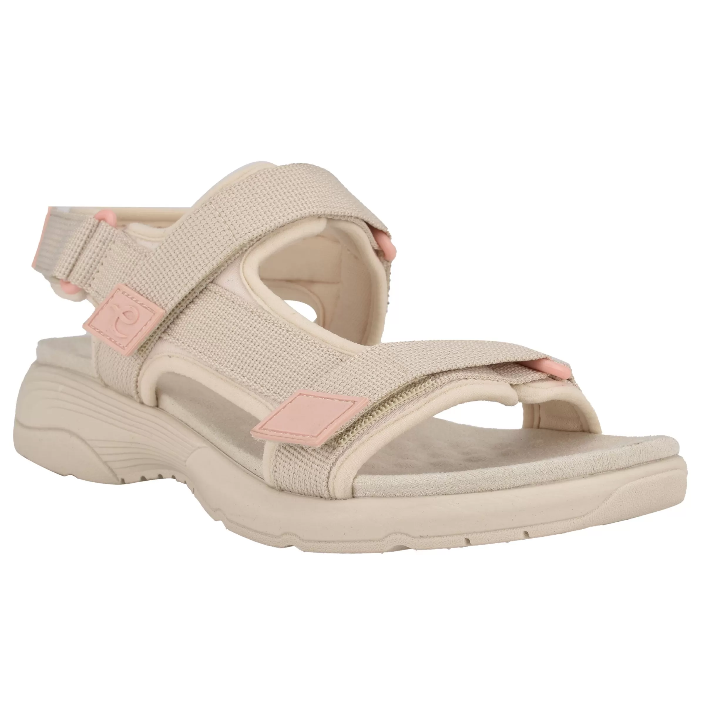 Traciee | Casual-Easy Spirit Tabata Slip On Sandals Light Taupe Fabric