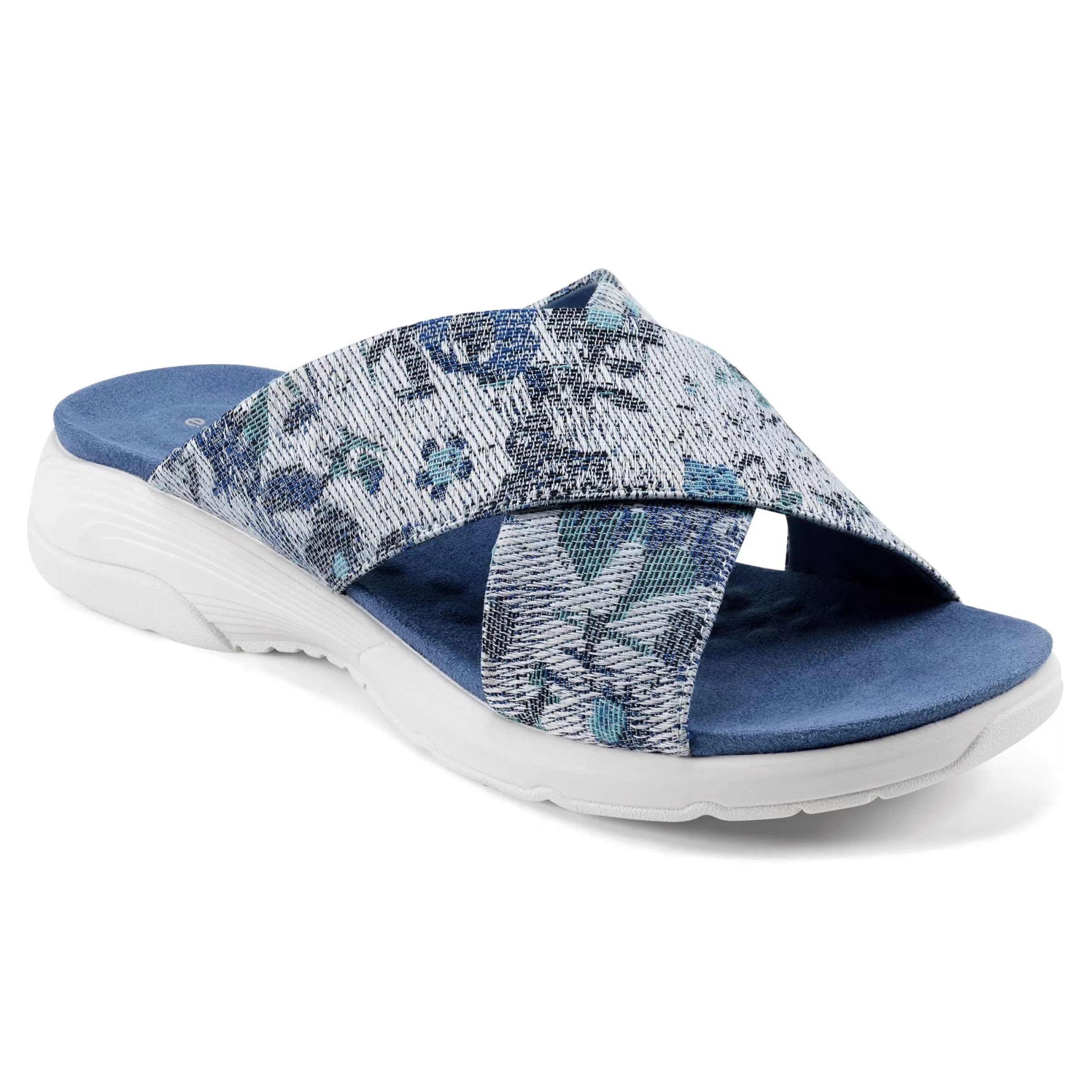 Casual | Sport-Easy Spirit Taite Slip On Sandals Light Denim Floral Print