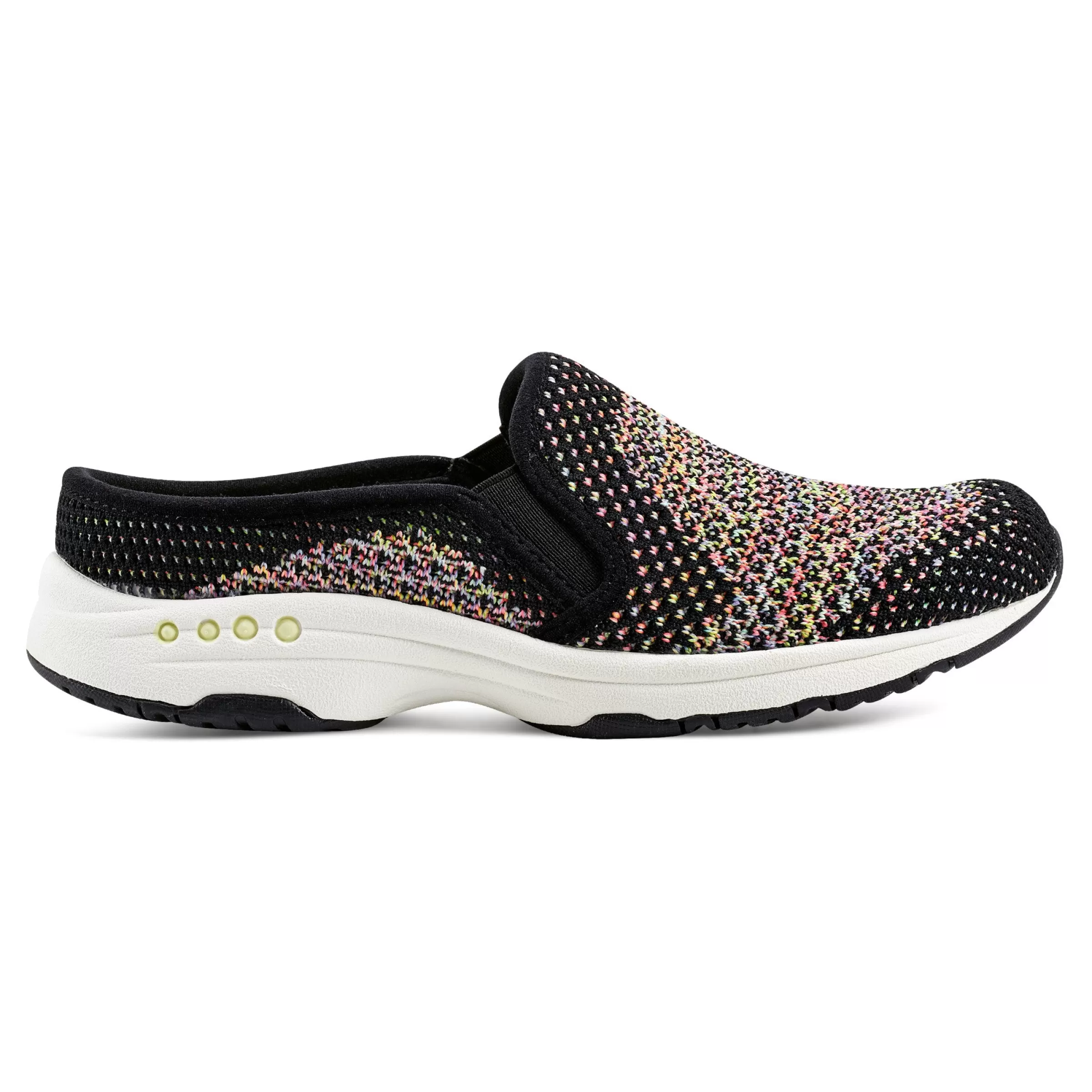 Traveltime Family | Slip Ons-Easy Spirit Takeknit Eco Clogs Black Multi