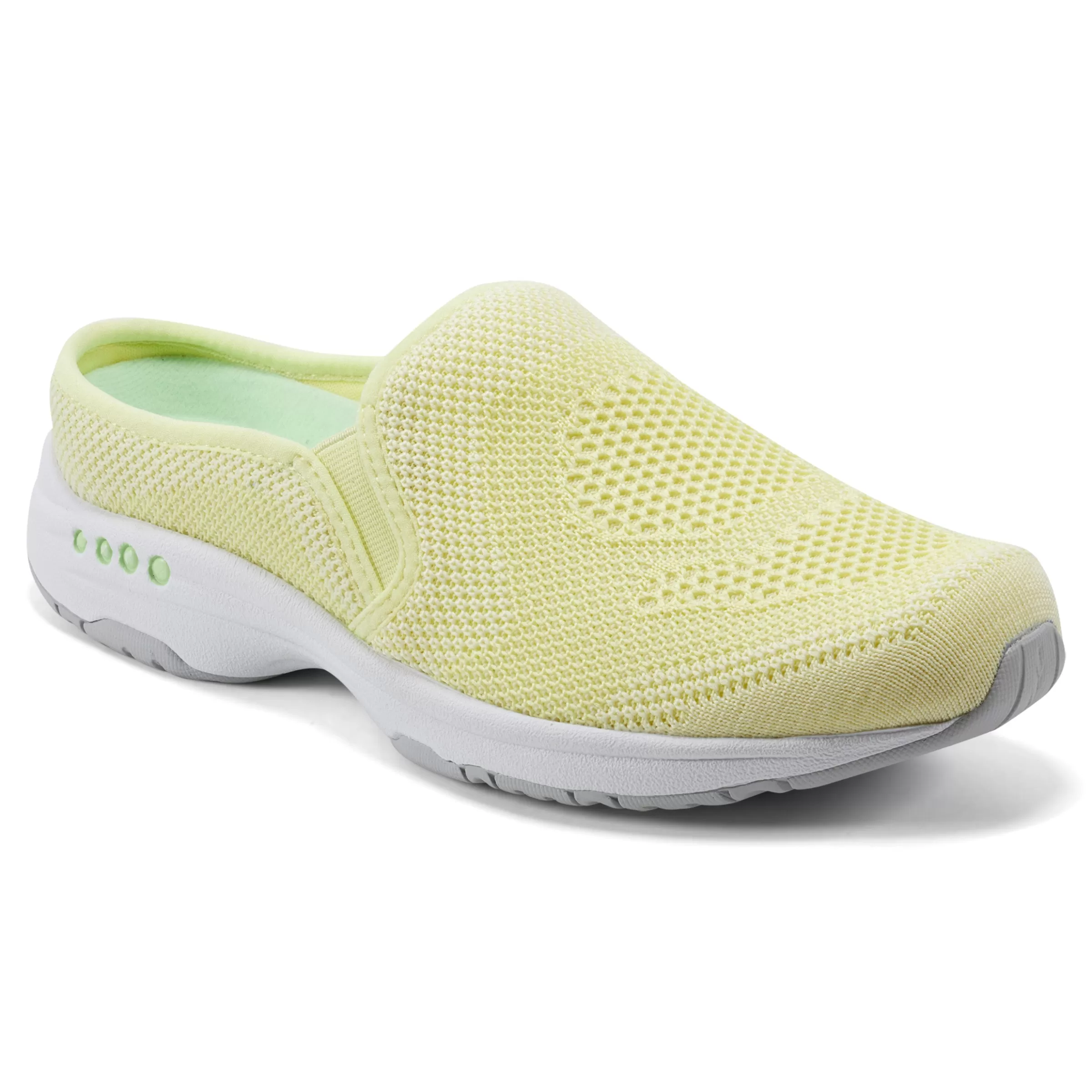 Traveltime Family | Slip Ons-Easy Spirit Takeknit Eco Clogs Chartreuse