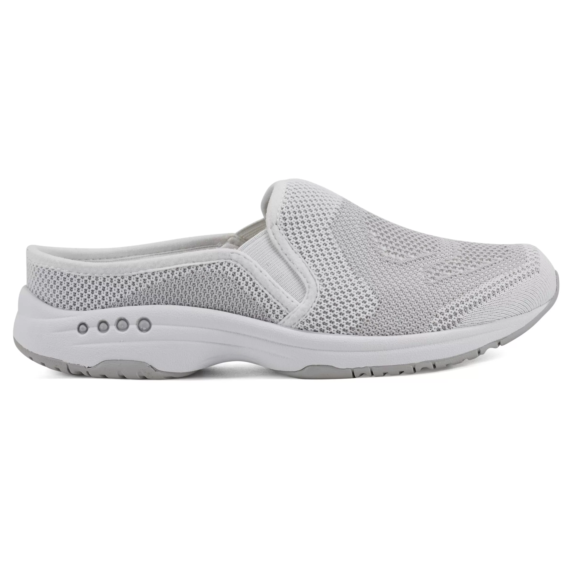 Traveltime Family | Slip Ons-Easy Spirit Takeknit Eco Clogs White Knit