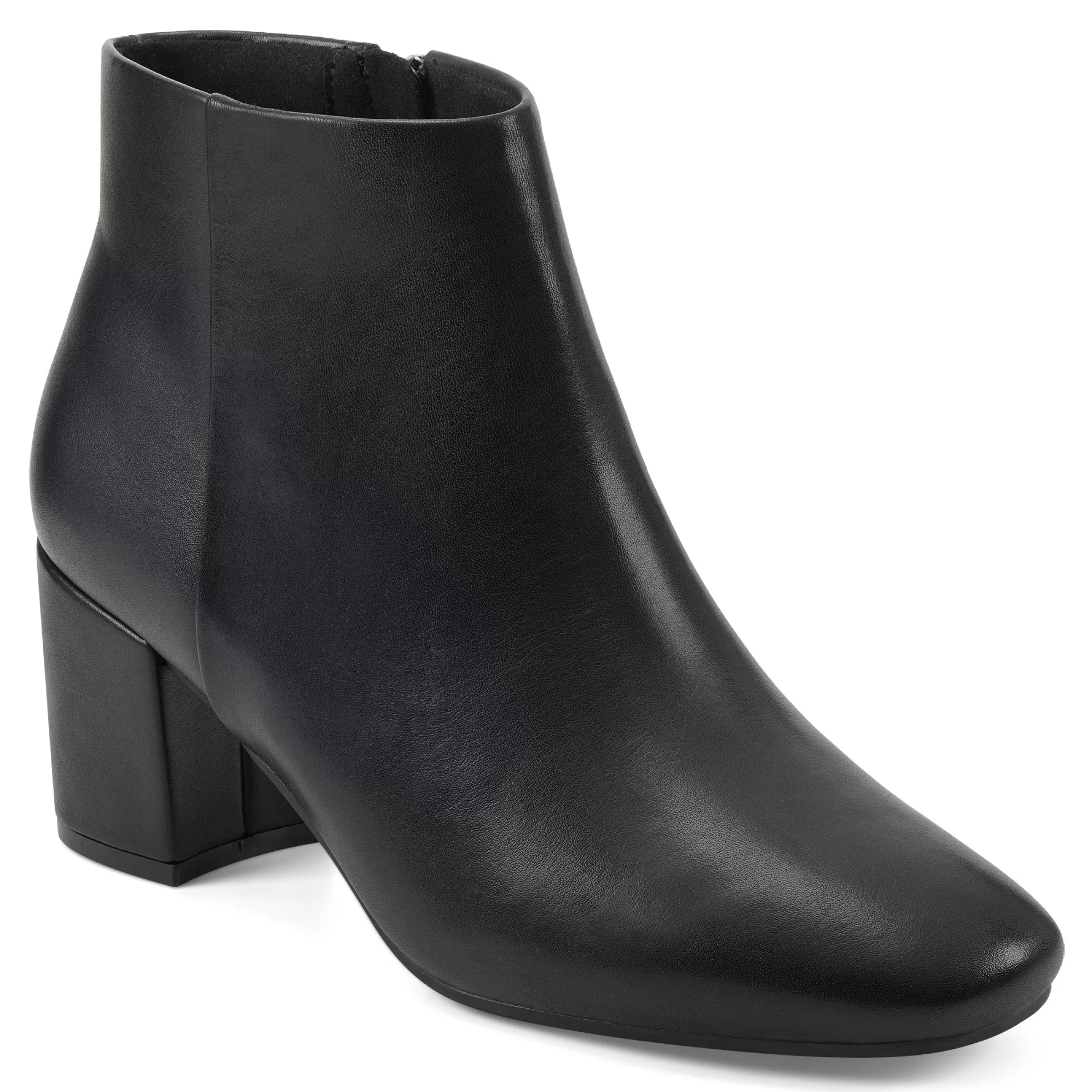 eFlex | eFlex-Easy Spirit Tamara Heeled Booties Black Leather