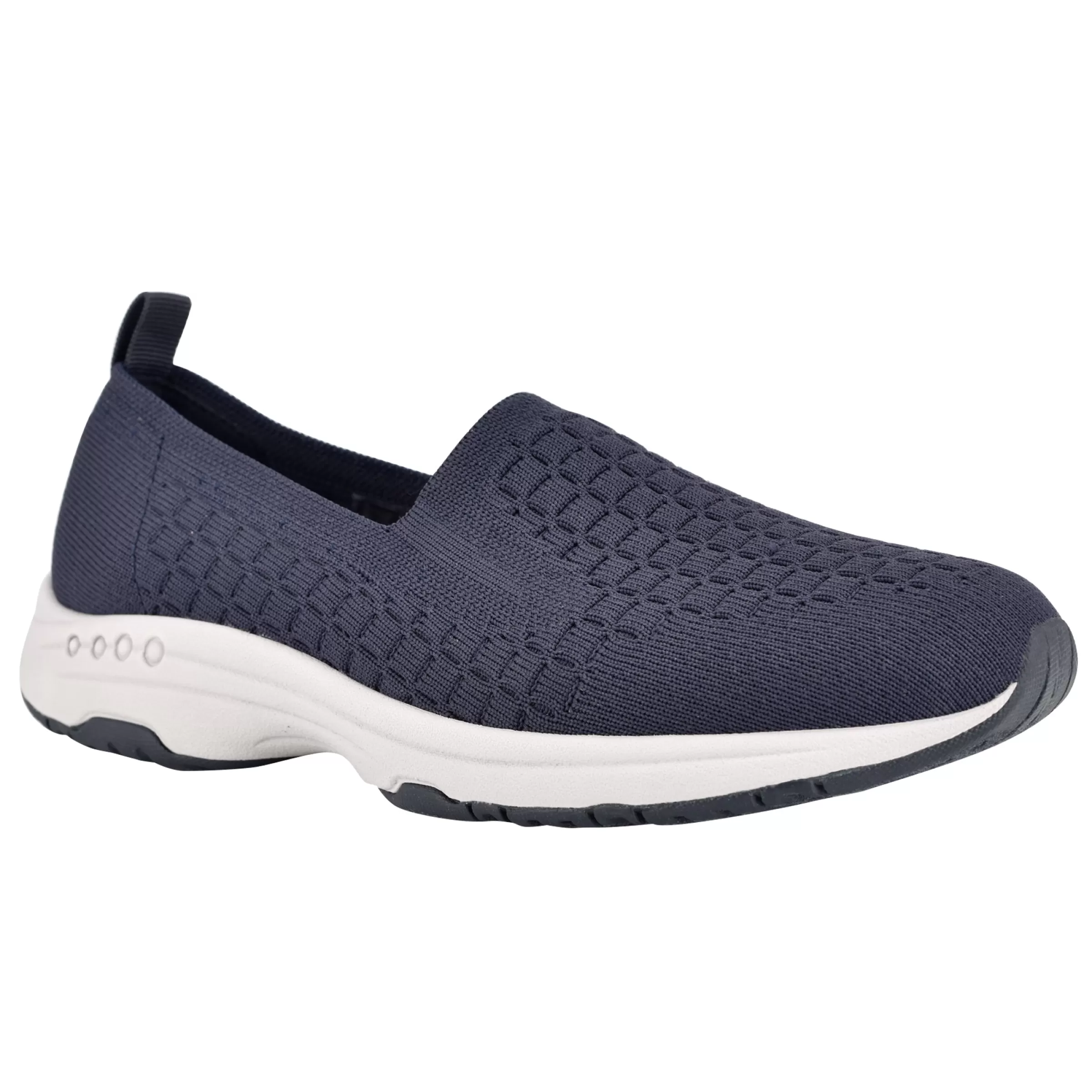 Traveltime Family | Slip Ons-Easy Spirit Tech Eco Slip On Sneakers Navy Recycled Knit