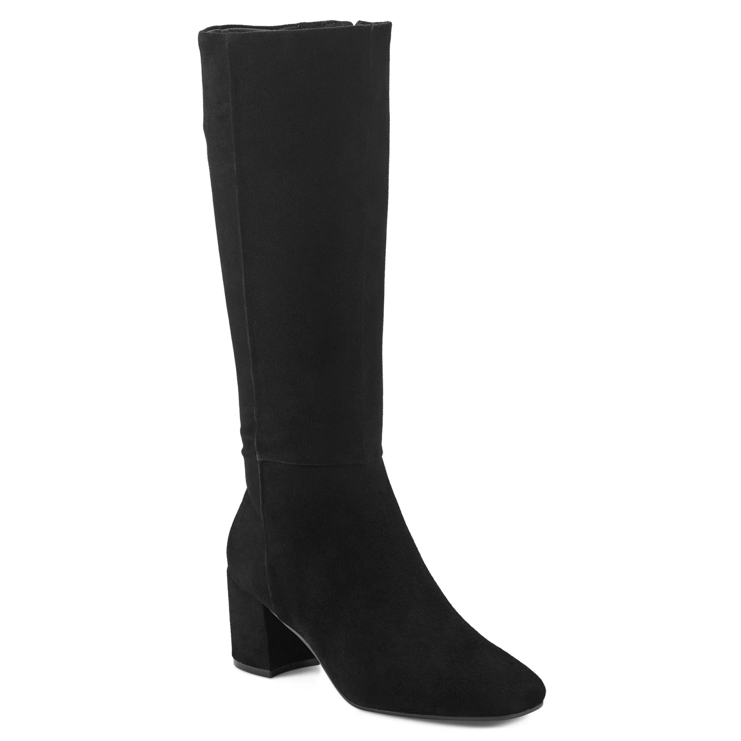 eFlex | eFlex-Easy Spirit Tony Heeled Boots Black Suede