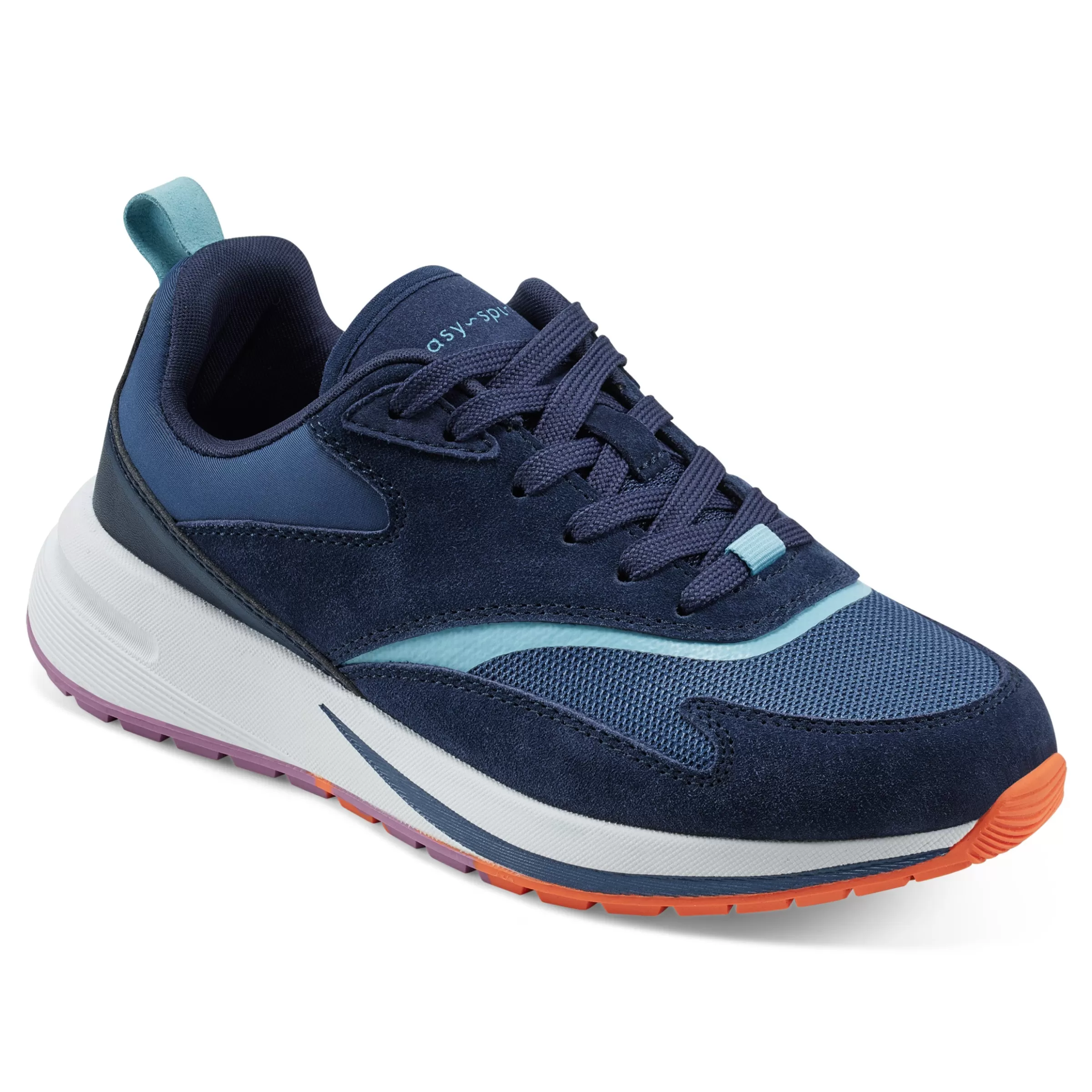 Sneakers | Sneakers-Easy Spirit Topa Lace Up Sneakers Navy Suede